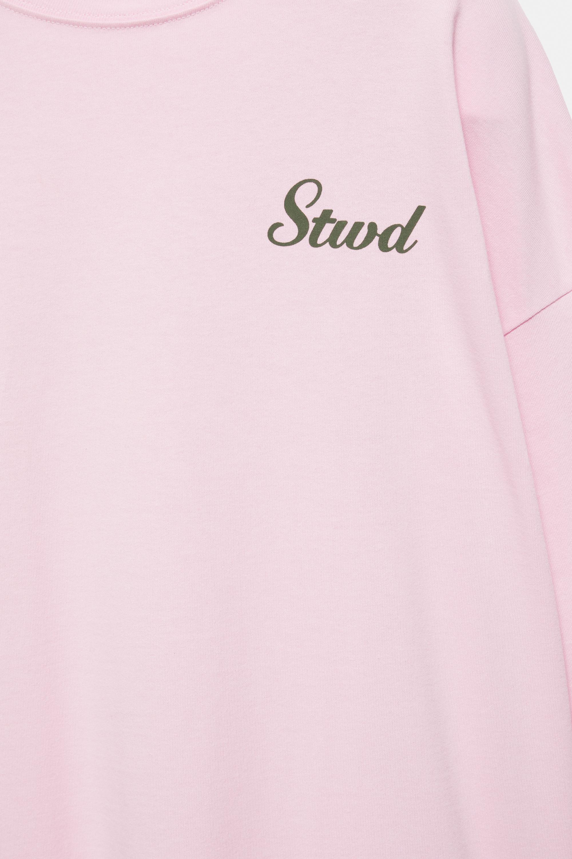 Long sleeve STWD T-shirt — Pink/White
