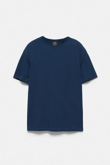 Slim fit basic T-shirt — Navy 5
