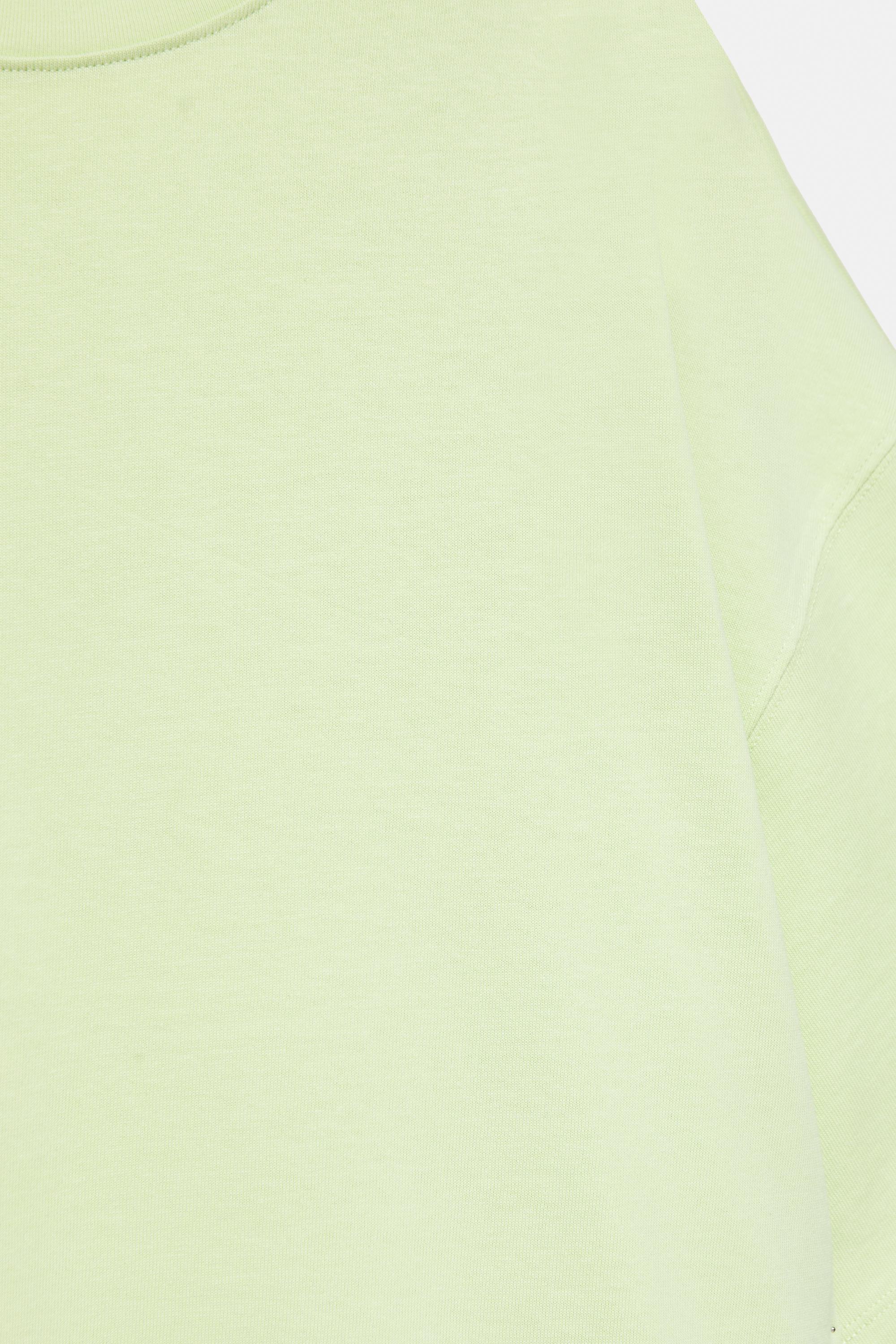 Boxy fit short sleeve T-shirt — Lime
