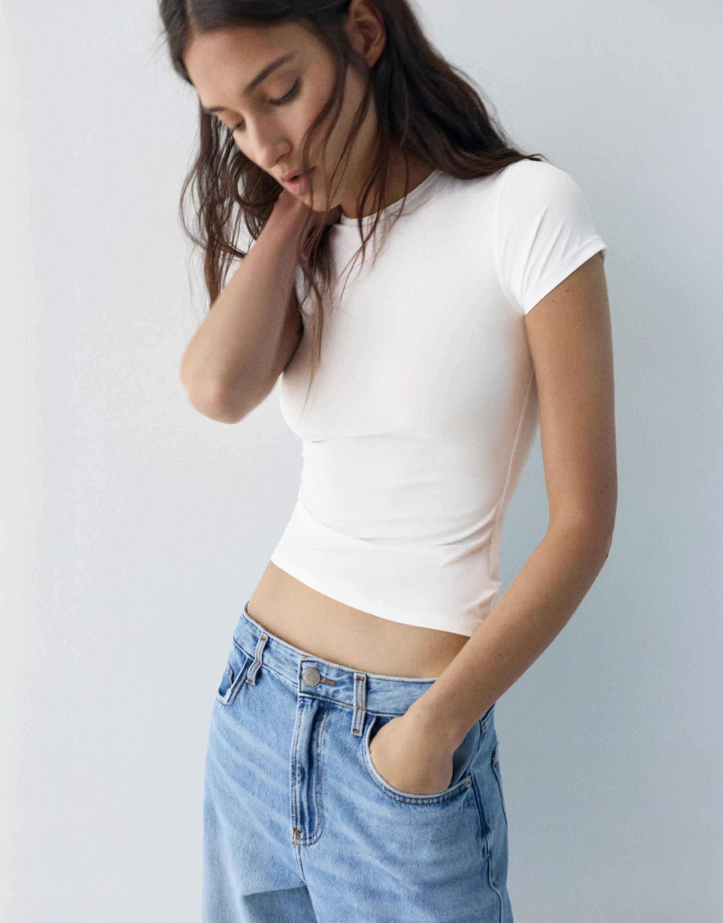 Kısa kollu poliamid tişört - Görsel 14