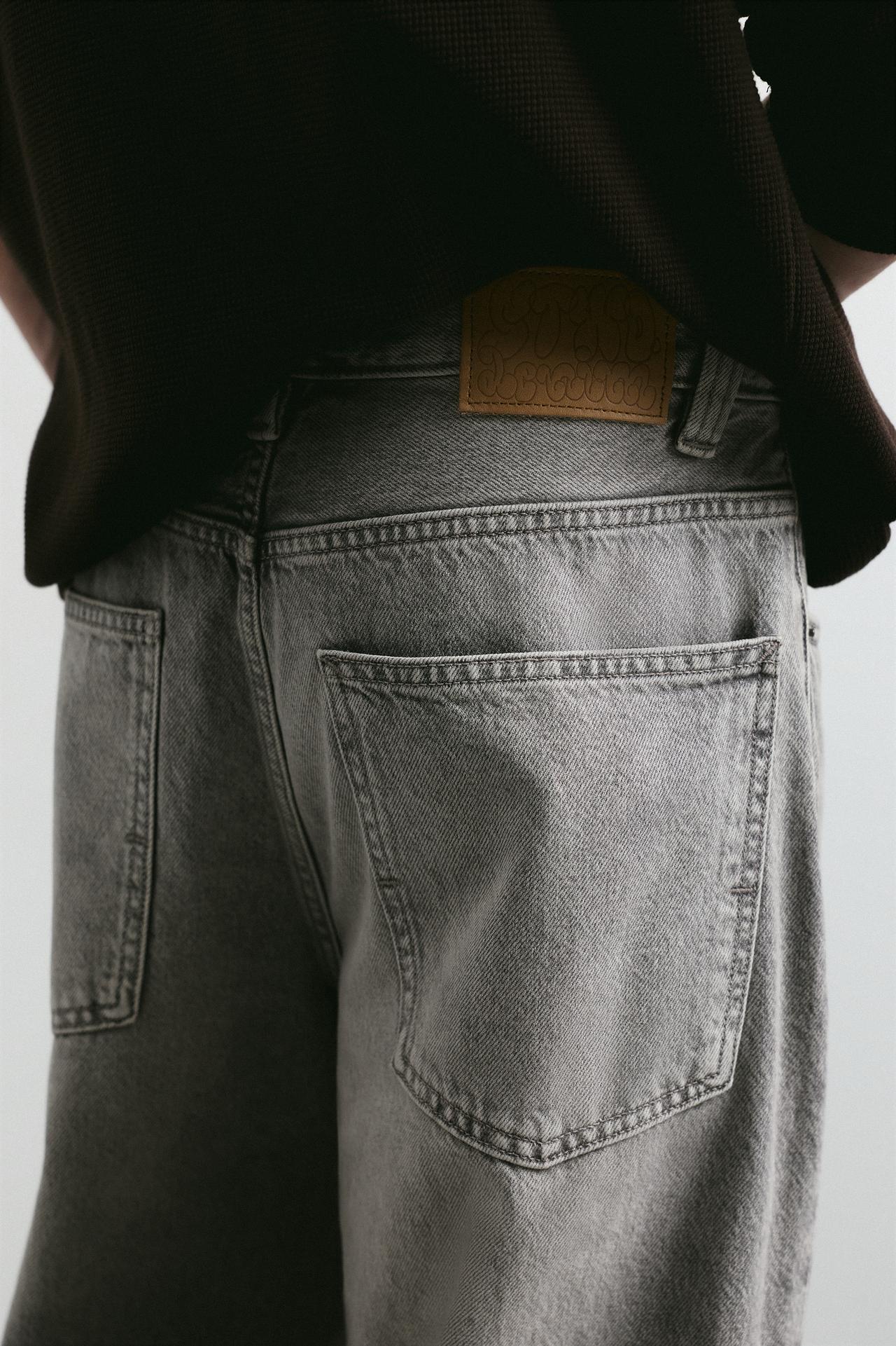 Baggy relaxed fit jeans — Pale grey