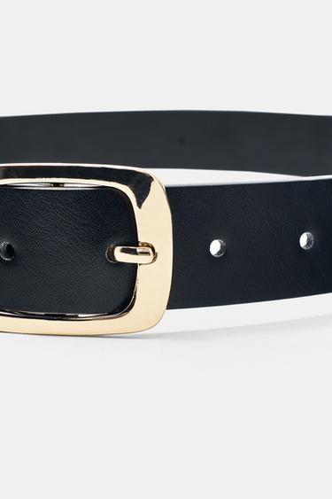 Rectangular buckle belt — Black 3