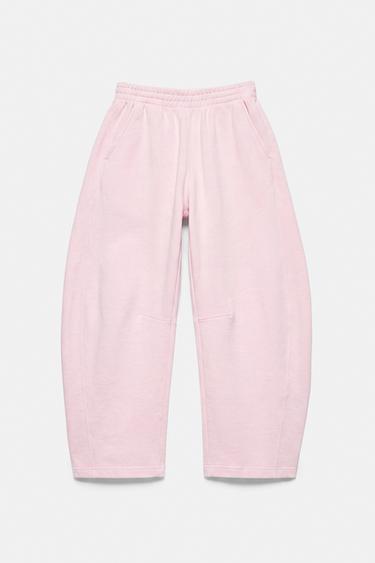 Barrel-leg joggers — Pastel pink 5