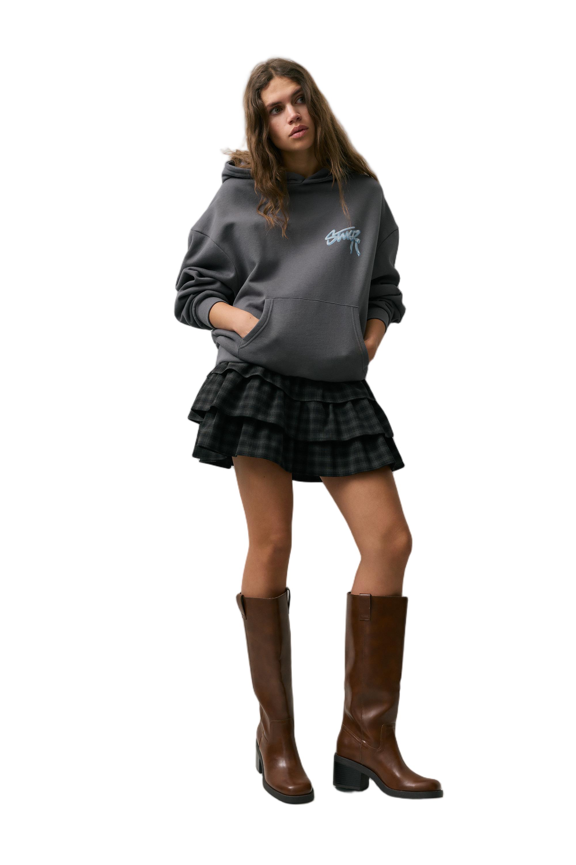 STWD fiyonk kapüşonlu sweatshirt - Görsel 13