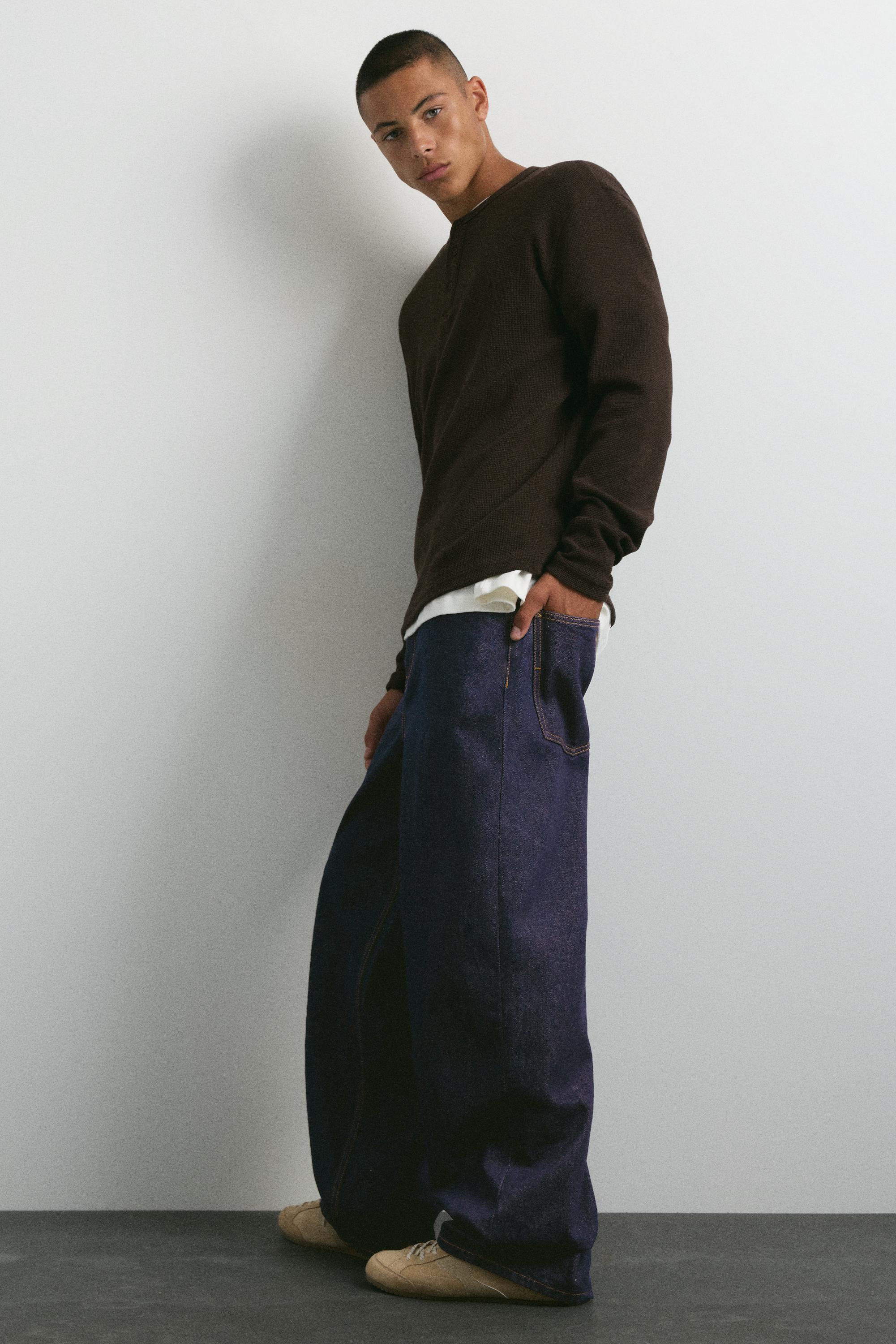 Relaxed baggy jeans — Navy
