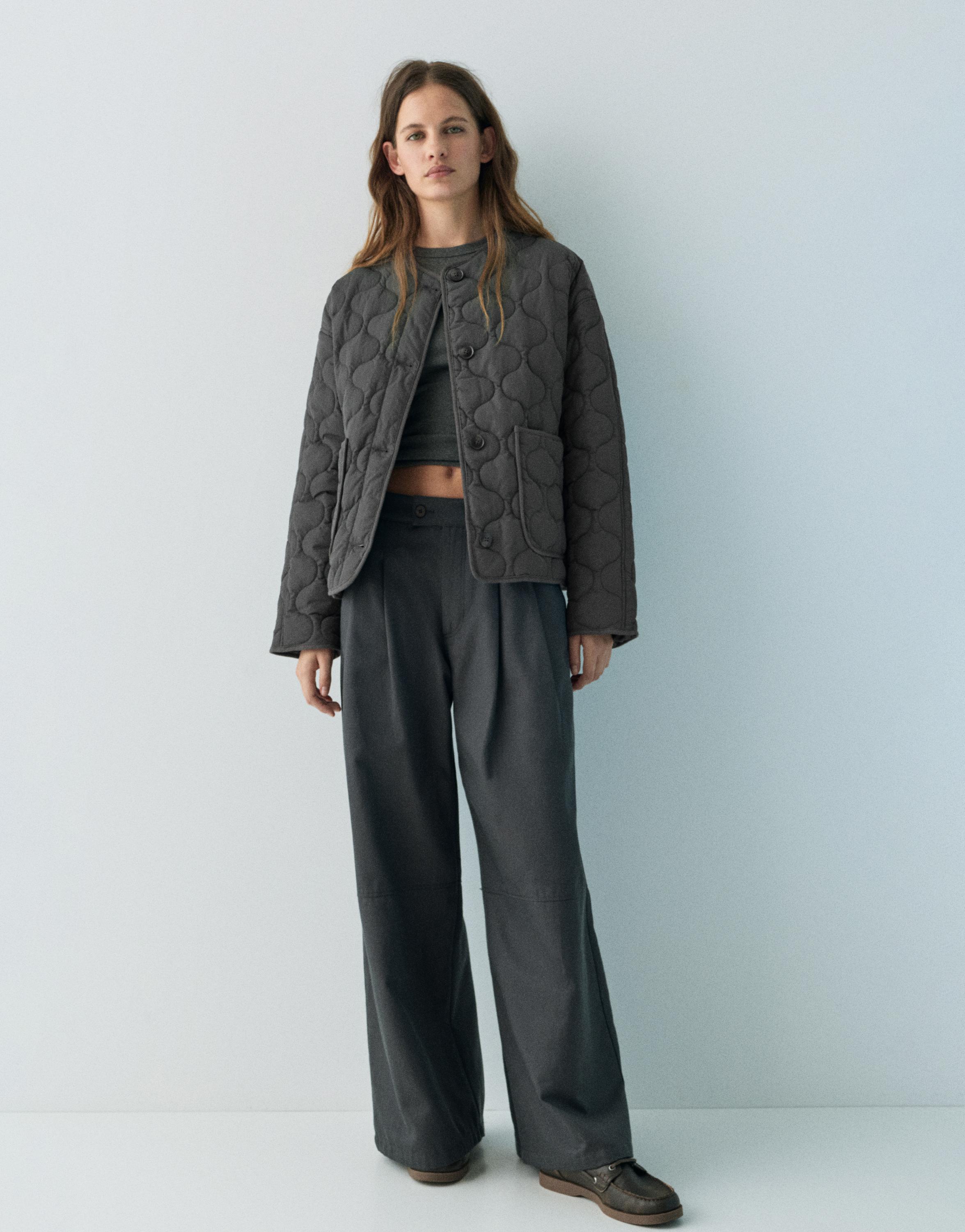 Lightweight padded jacket — Anthracite grey