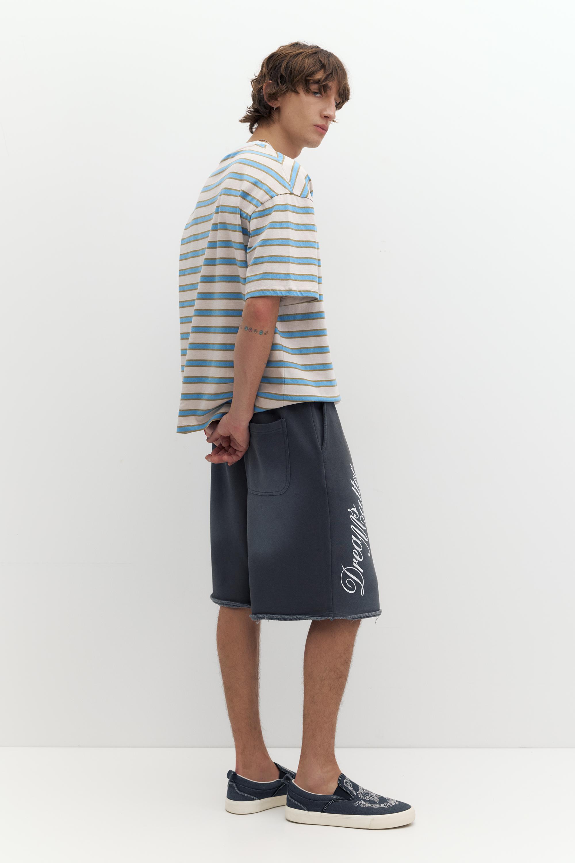 Striped STWD T-shirt — White