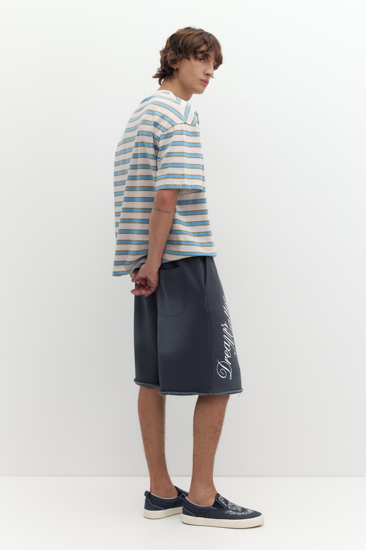 Striped STWD T-shirt — White