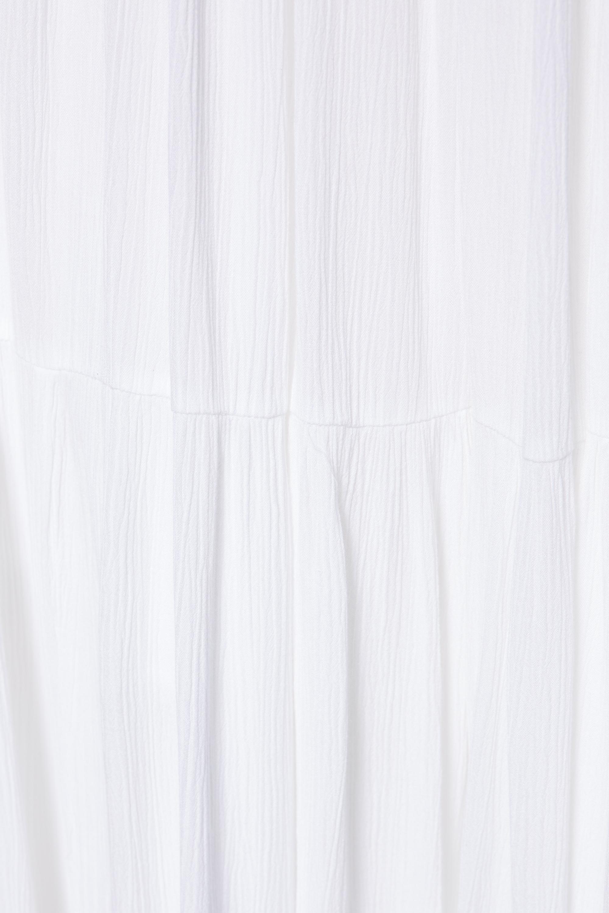 Flowy paneled midi skirt — White