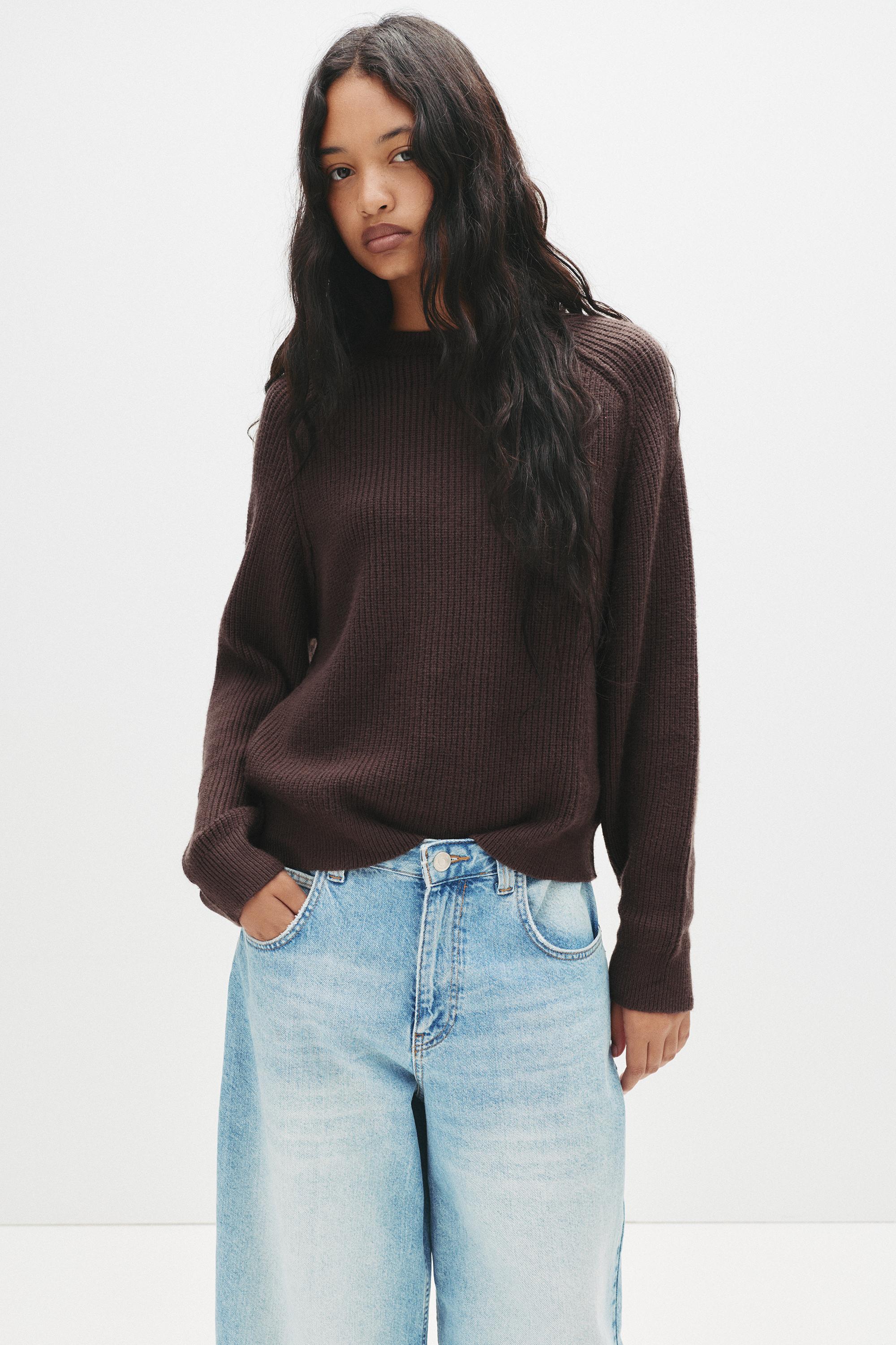 Pullover Aus Perlstoff