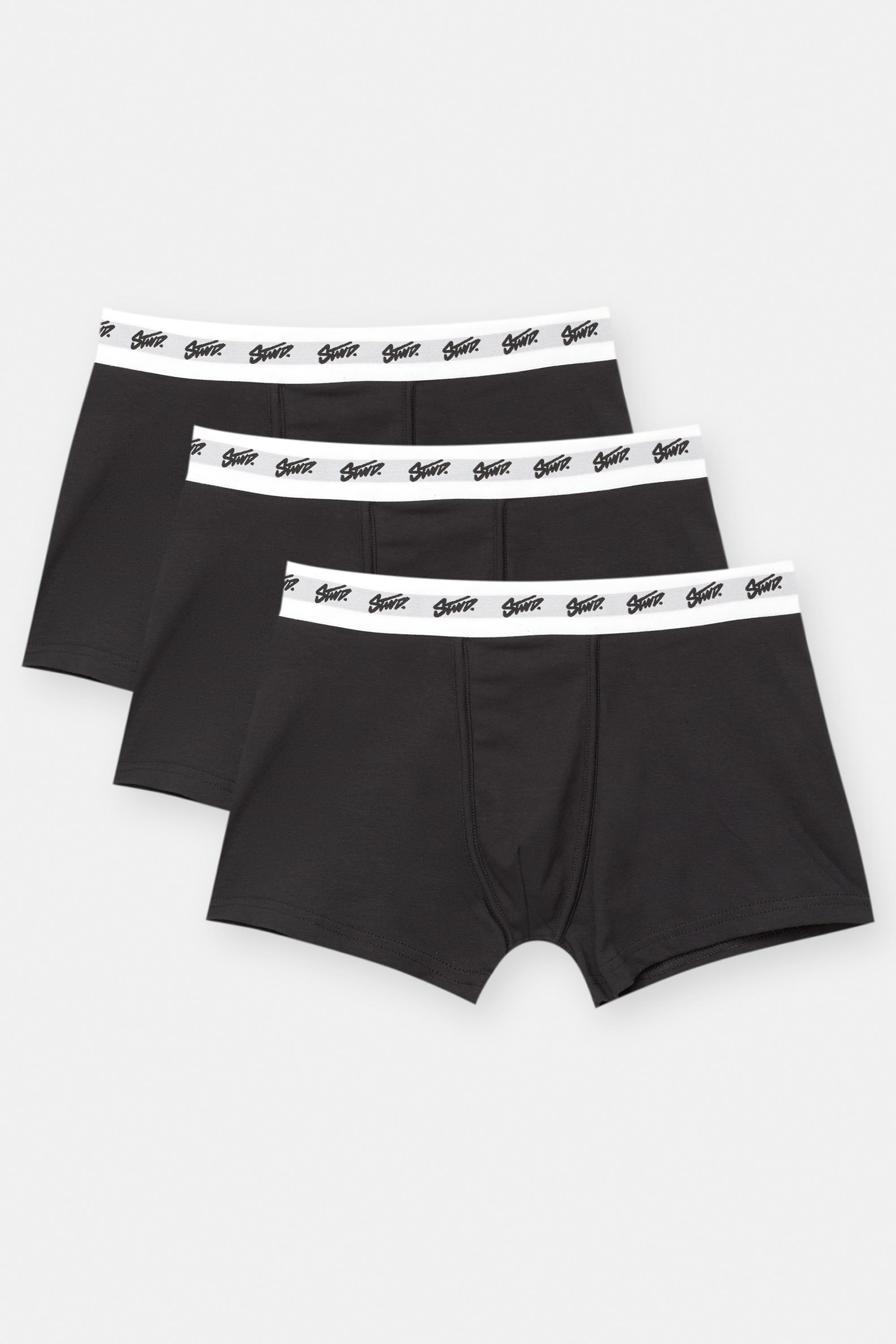Pacco Da 3 Boxer Neri Stwd