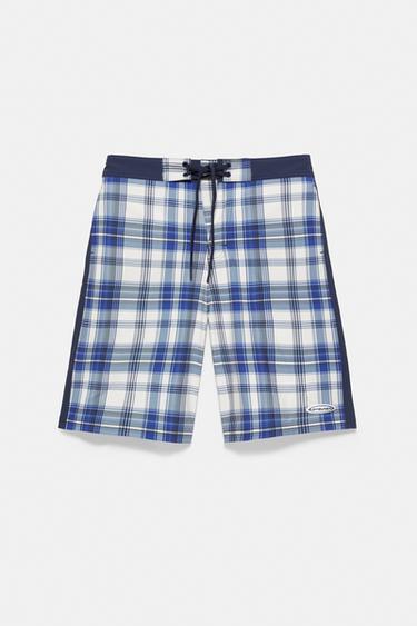 Pleasures x STWD swim shorts — Blue 8