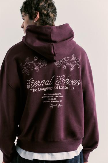 Eternal Echoes hoodie — Wine 5