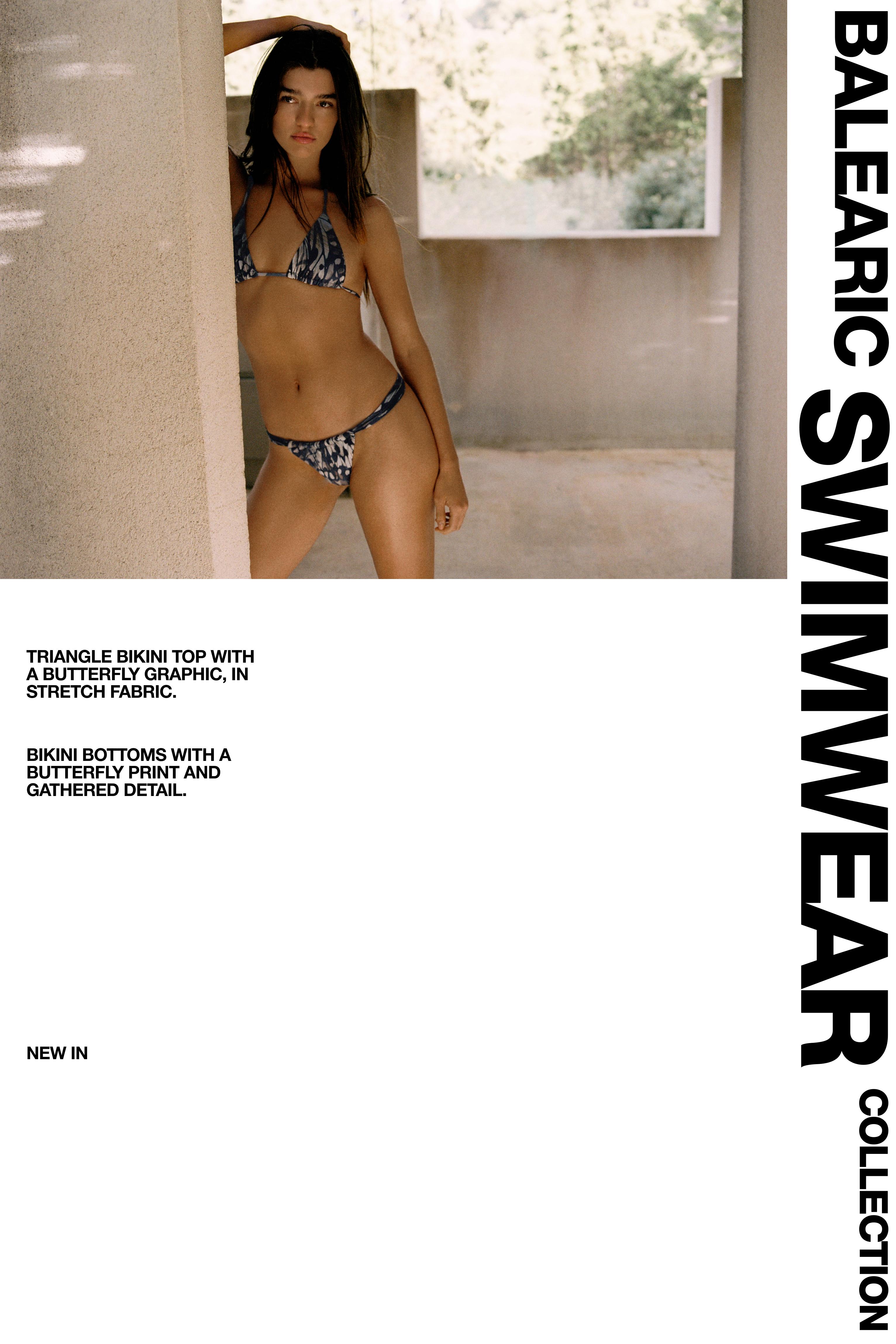 Kelebekli üçgen bikini üstü - Görsel 16