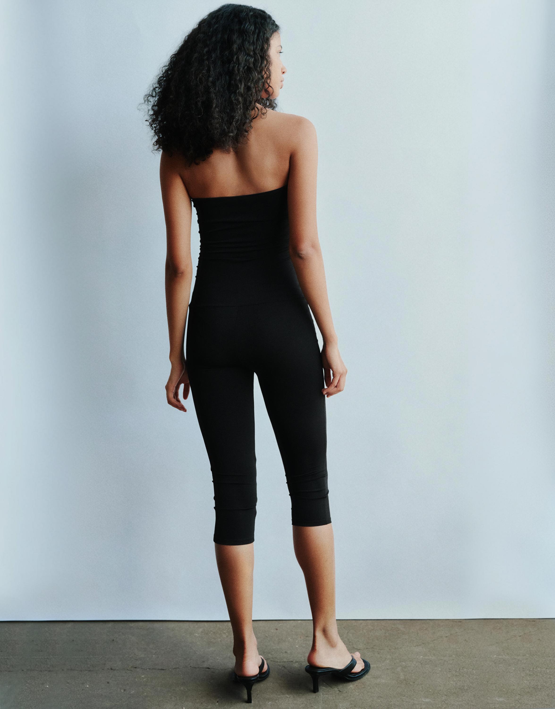 Strapless jumpsuit — Black