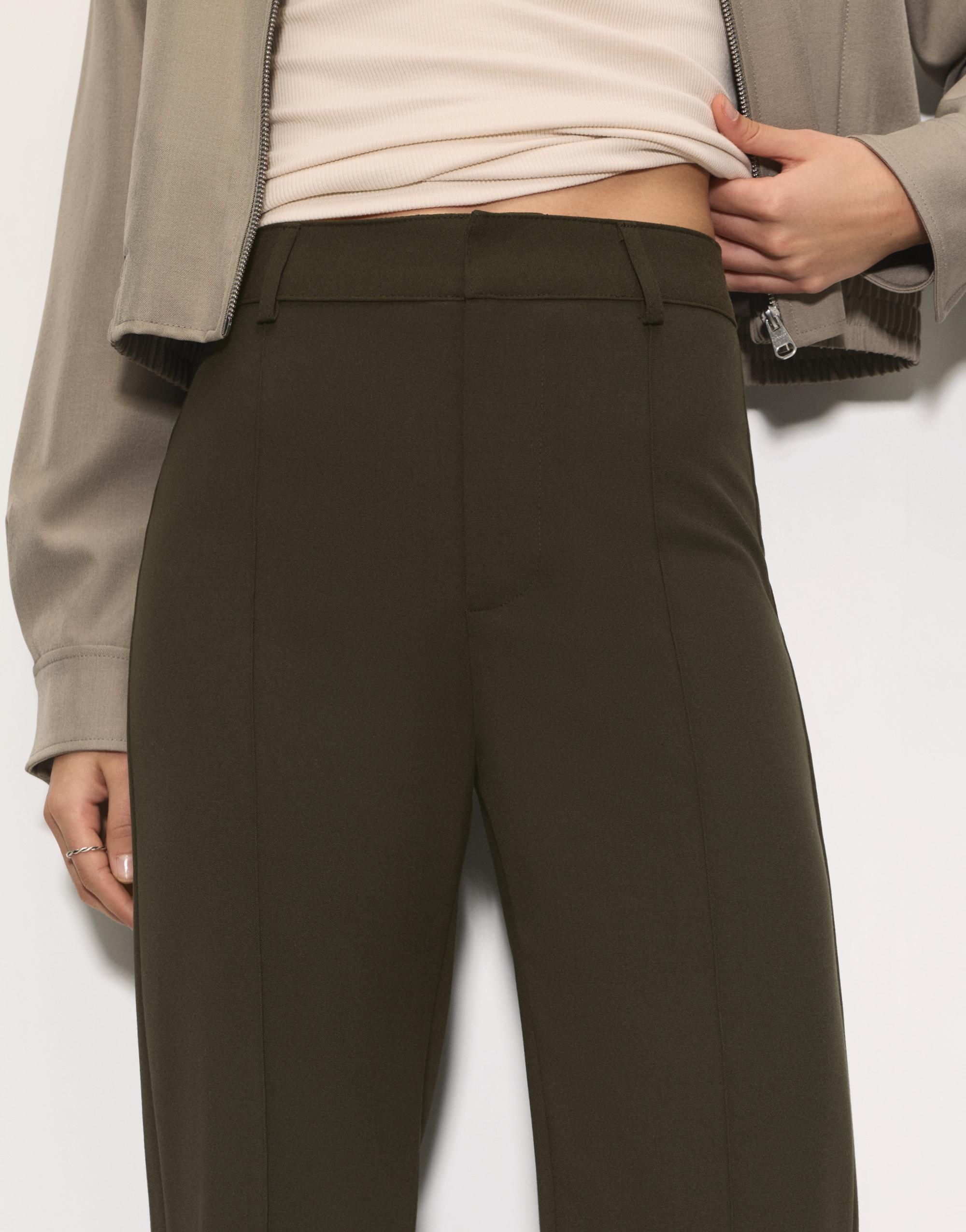 Smart trousers with seam detail — Medium khaki