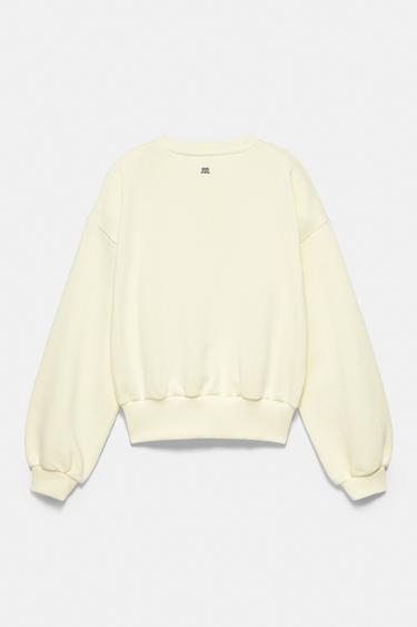 Round neck sweatshirt — Pale yellow 6
