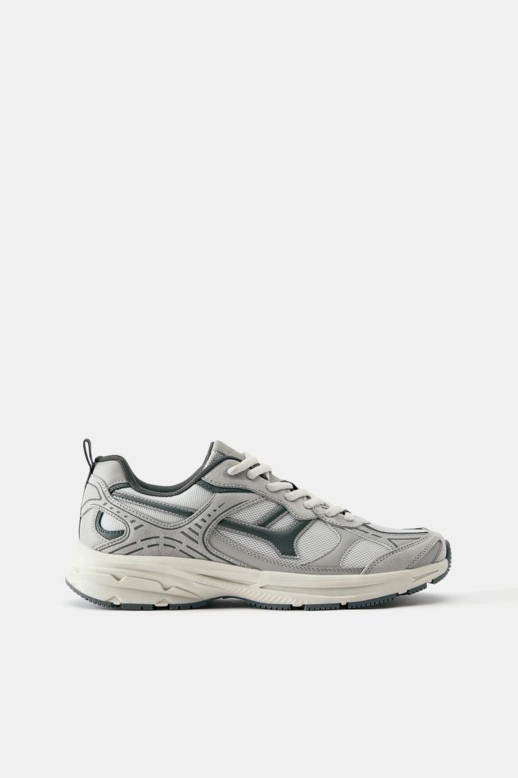 Multi-piece trainers — Grey