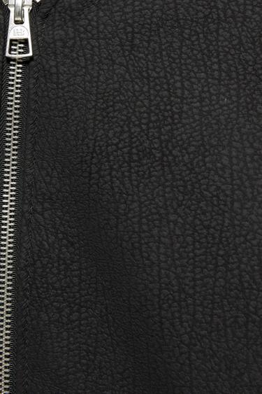 Leather effect bomber jacket — Black 9