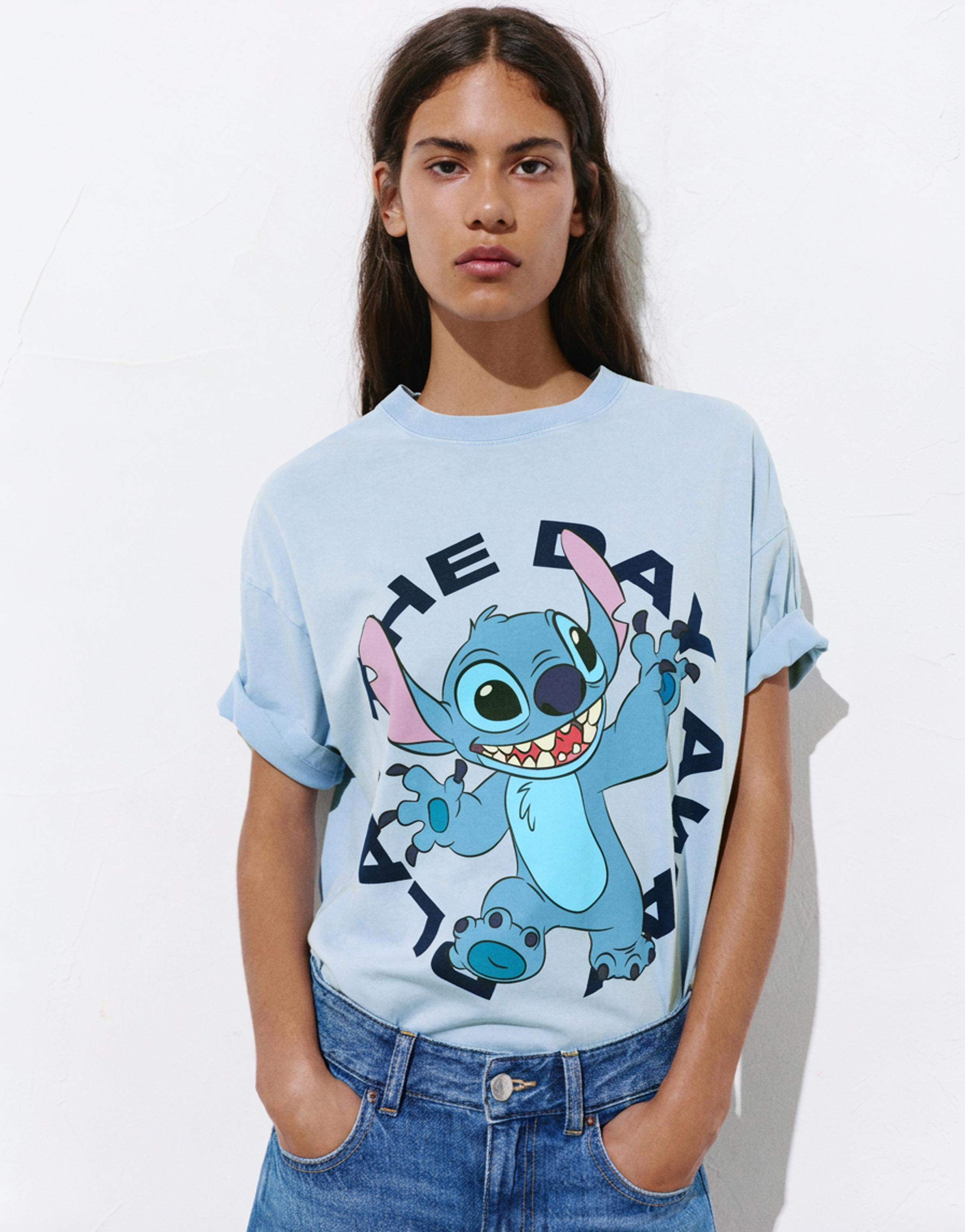 Short sleeve Stitch T-shirt — Faded blue