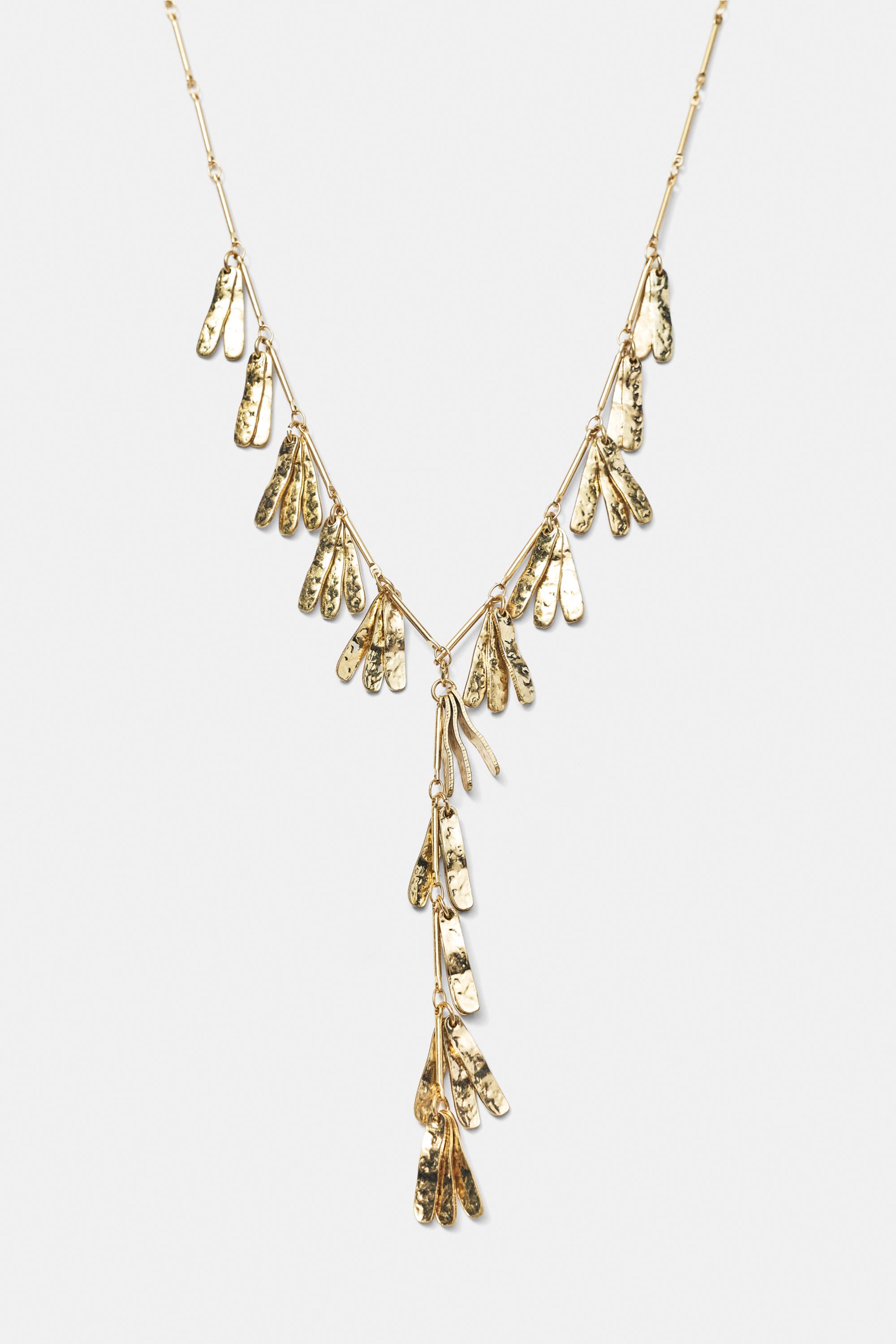 Long cascading necklace — Gold