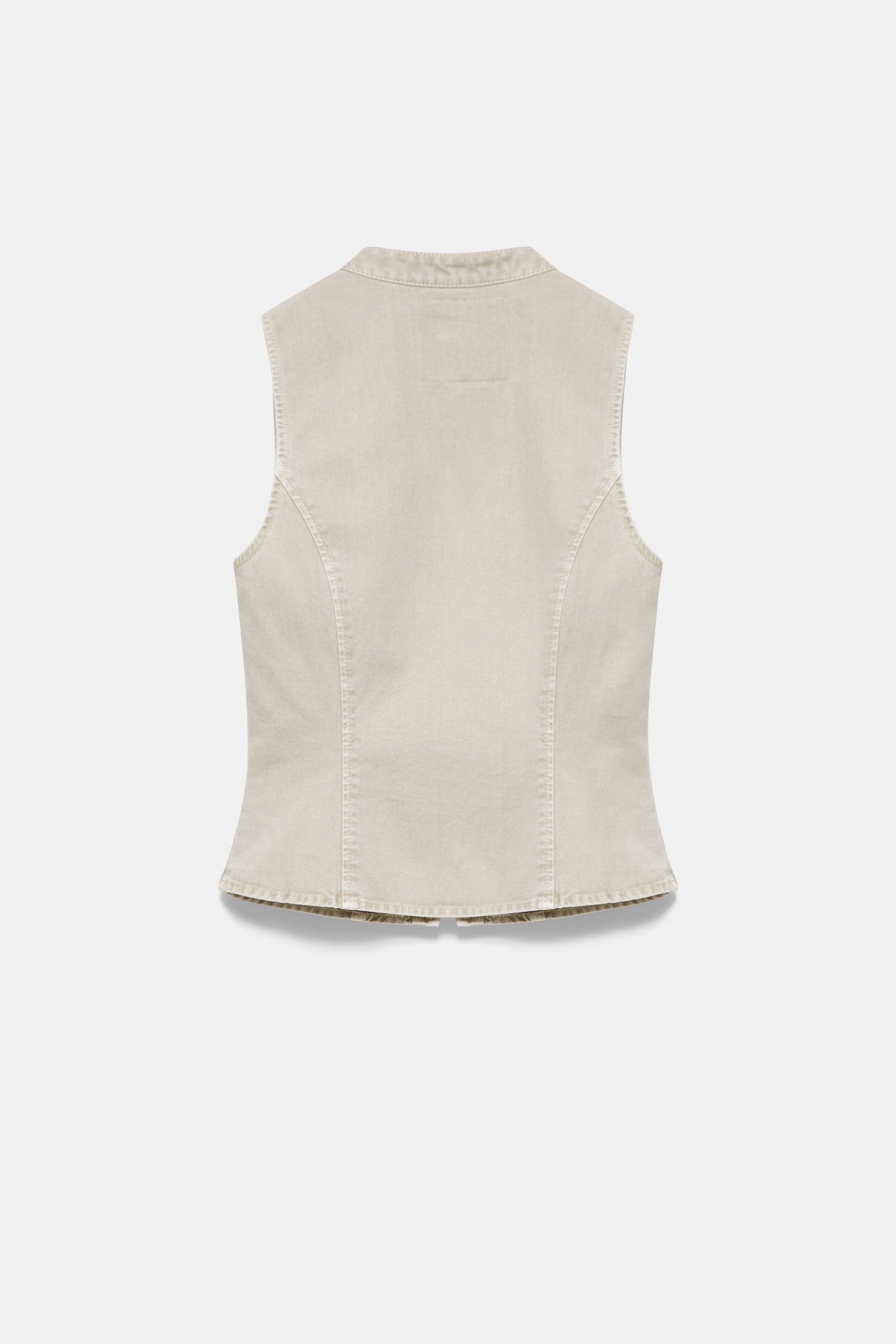Toggle button vest — Khaki