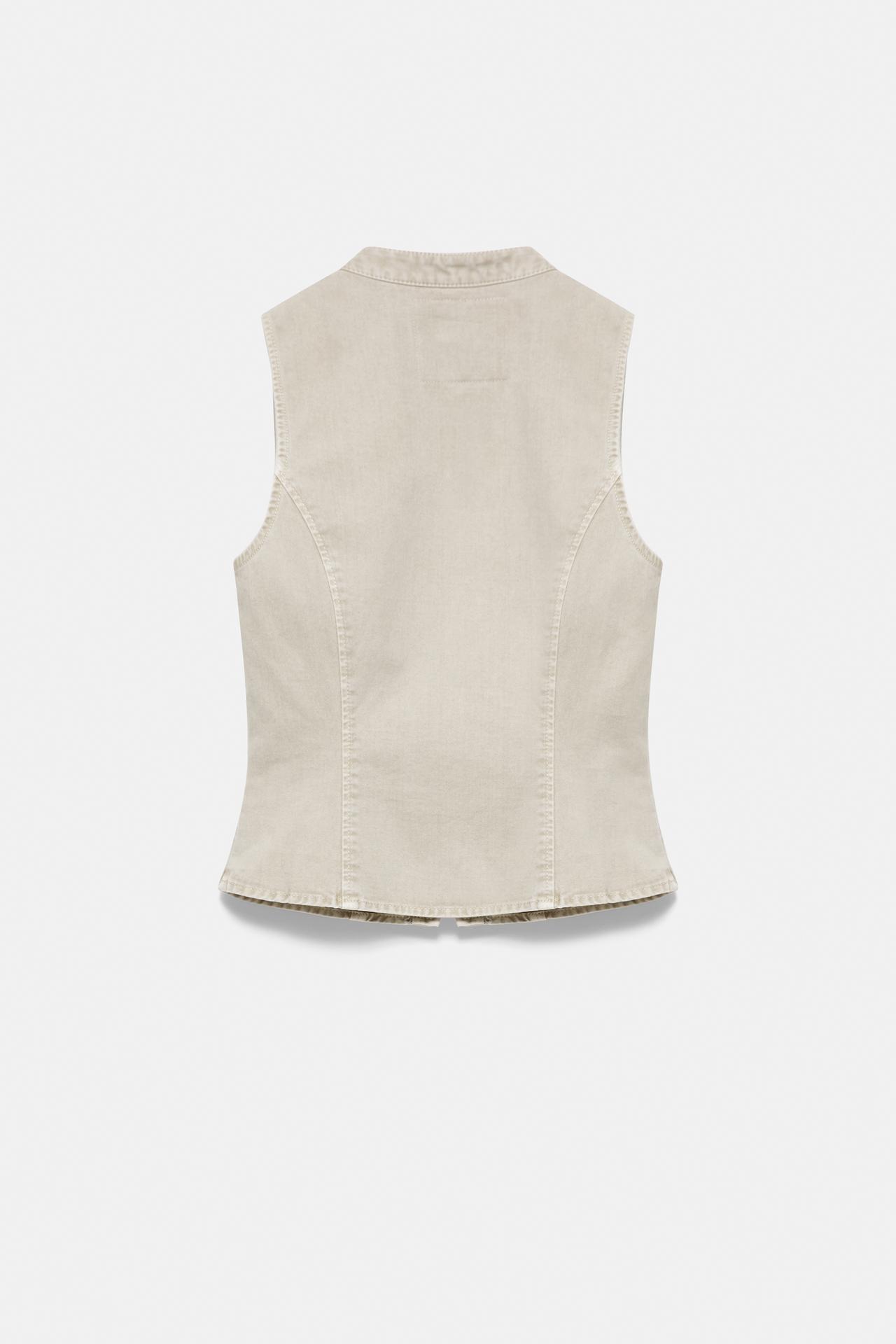 Fireman clasp button vest — Khaki