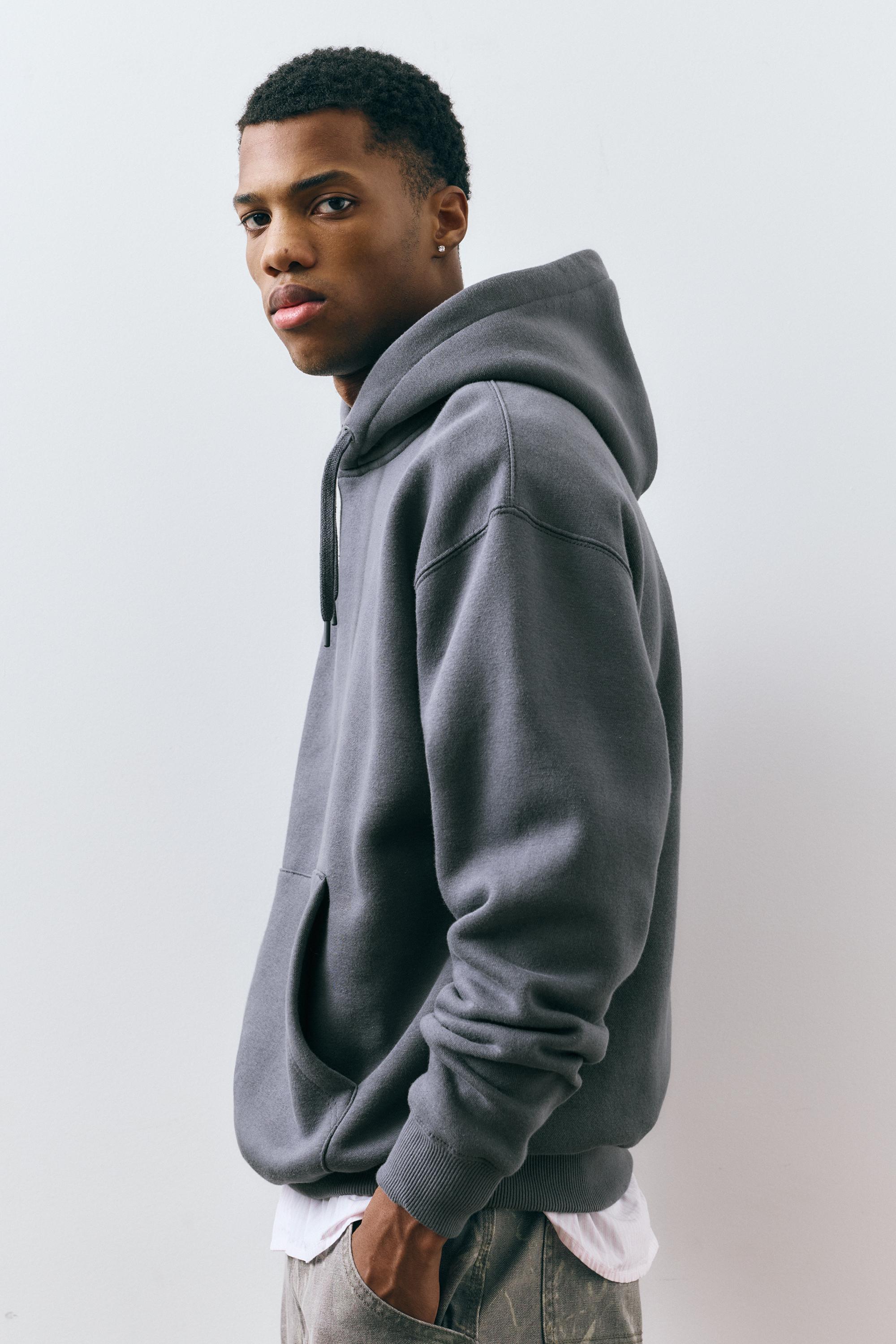 Basic kapüşonlu sweatshirt - Görsel 26