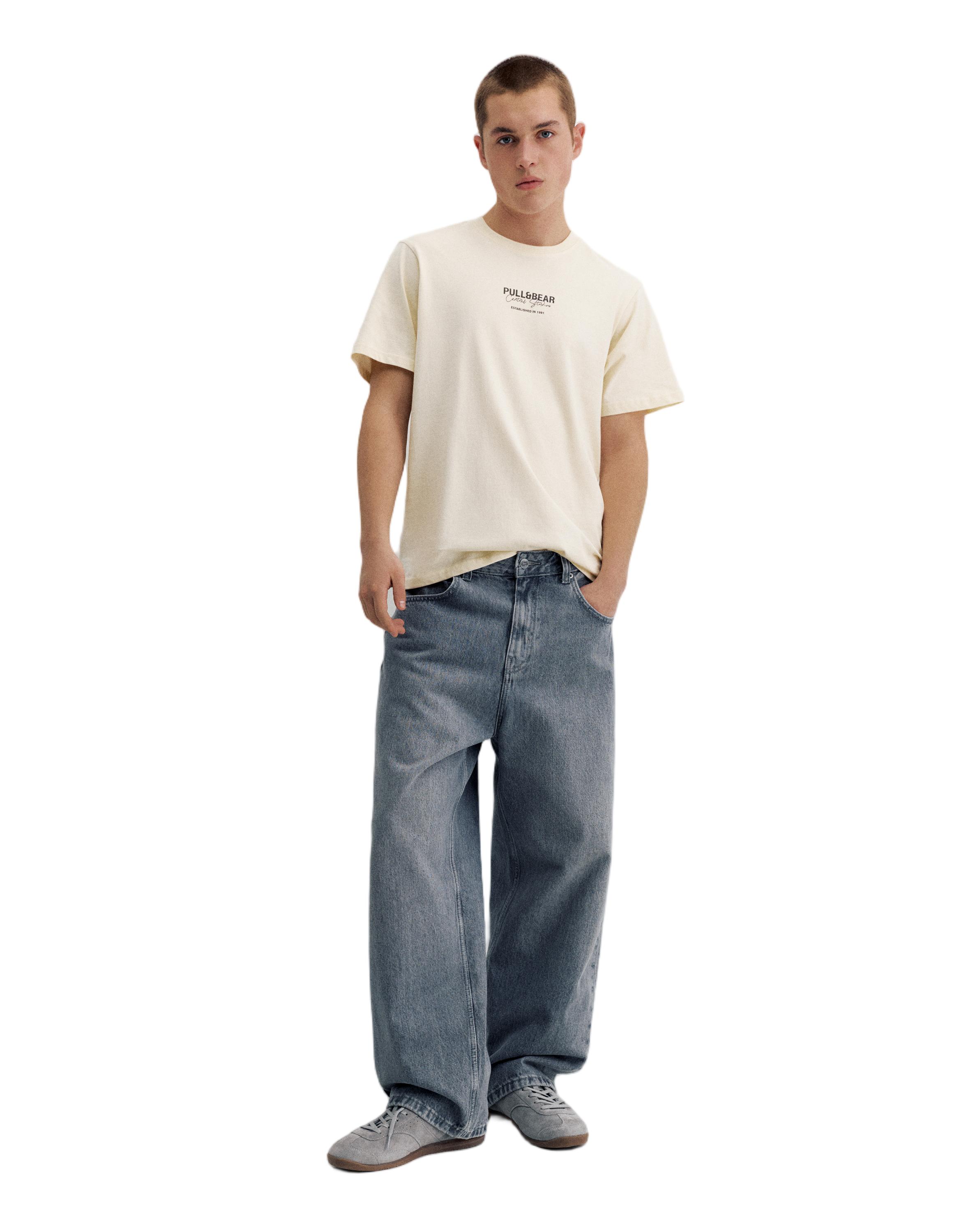 Embroidered logo T-shirt — Off white