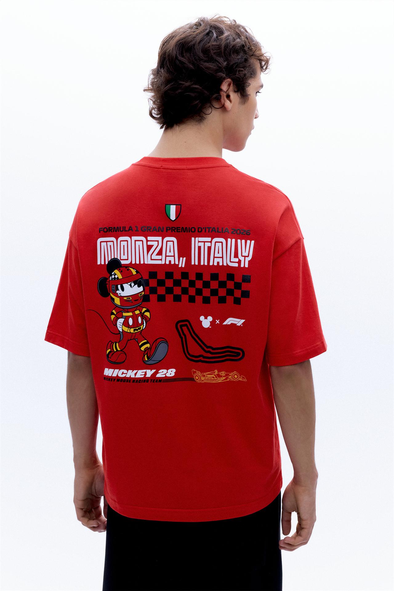Disney x F1 Monza graphic T-shirt — Red