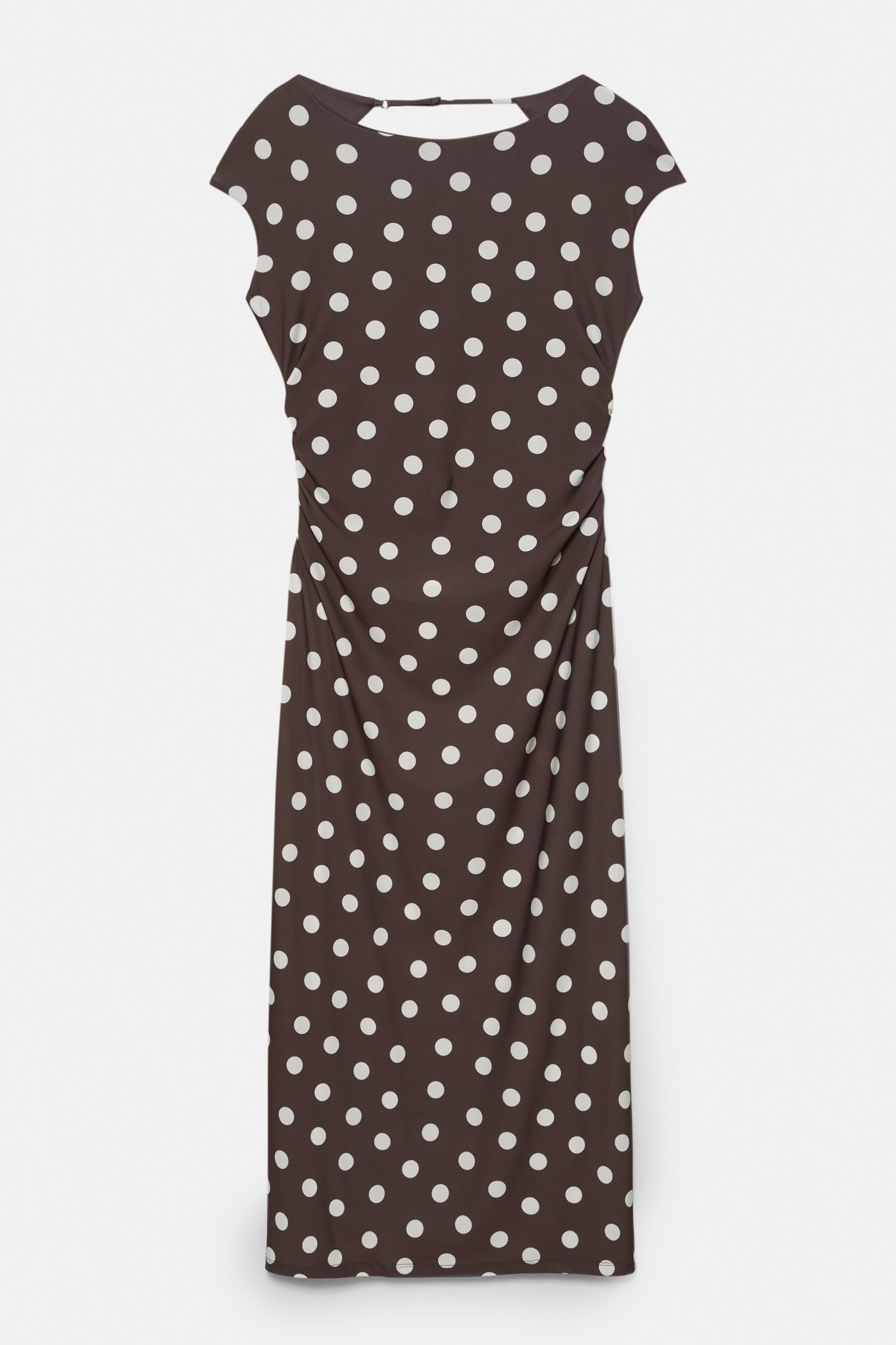 Sırtı açık midi elbise - Görsel 36