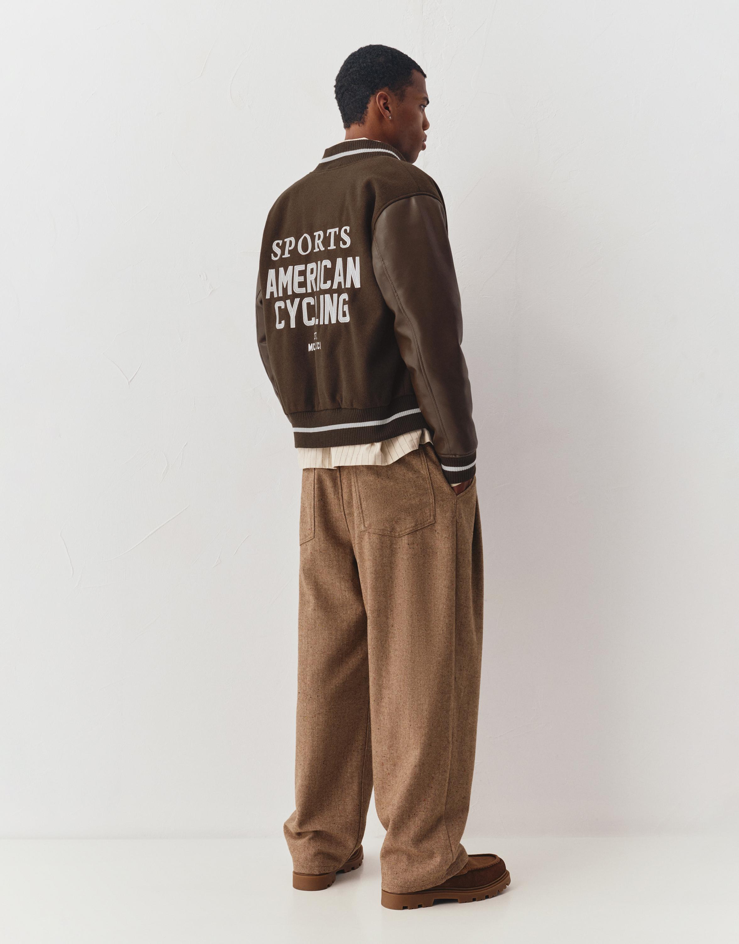 Kahverengi bomber ceket - Görsel 16