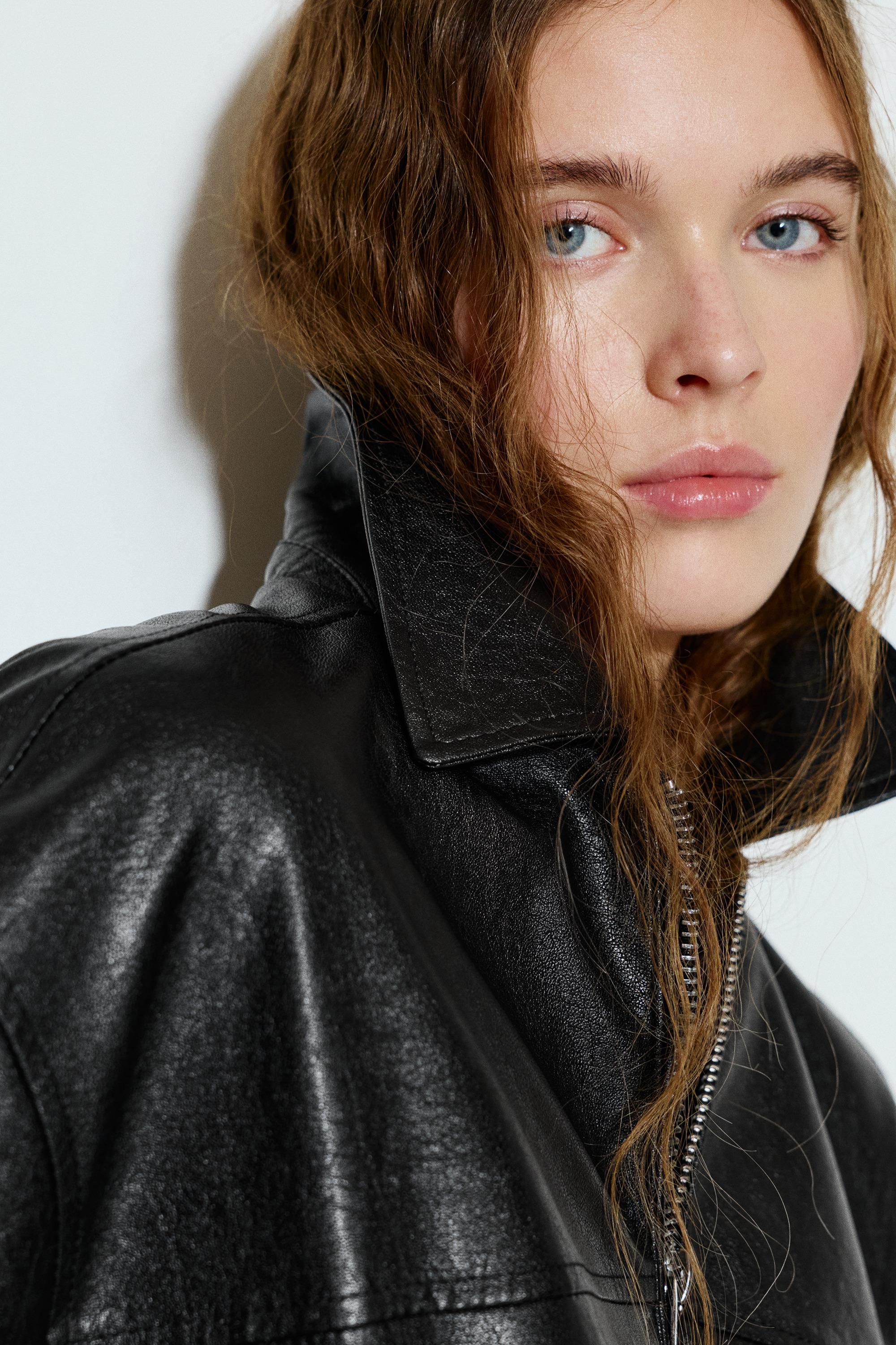 Suni Deri Baba Kesim Ceket - Görsel 25