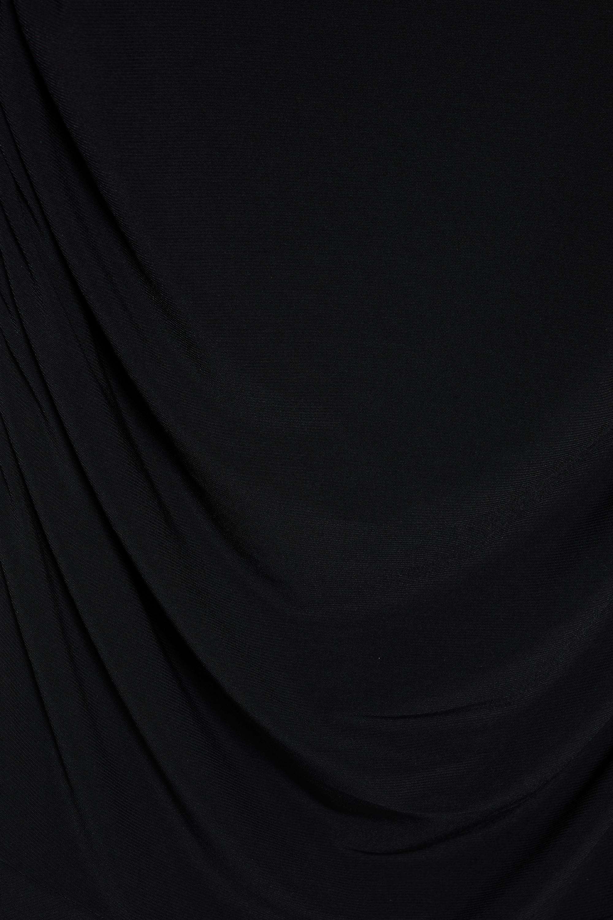 Gathered short dress — Black