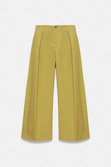 Darted barrel trousers — Olive 7