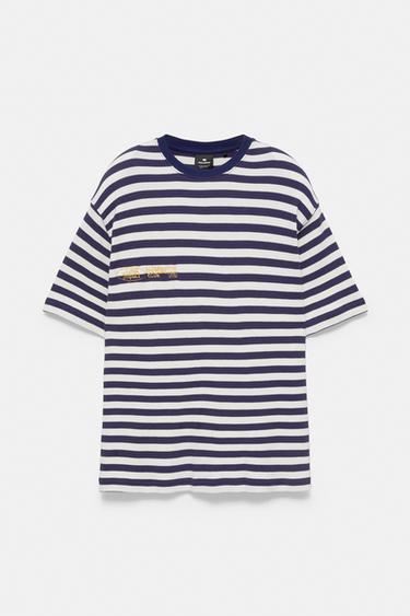 Regular fit striped T-shirt — Blue/White 6