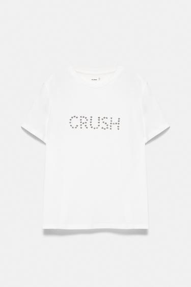 Studded graphic T-shirt — White 5