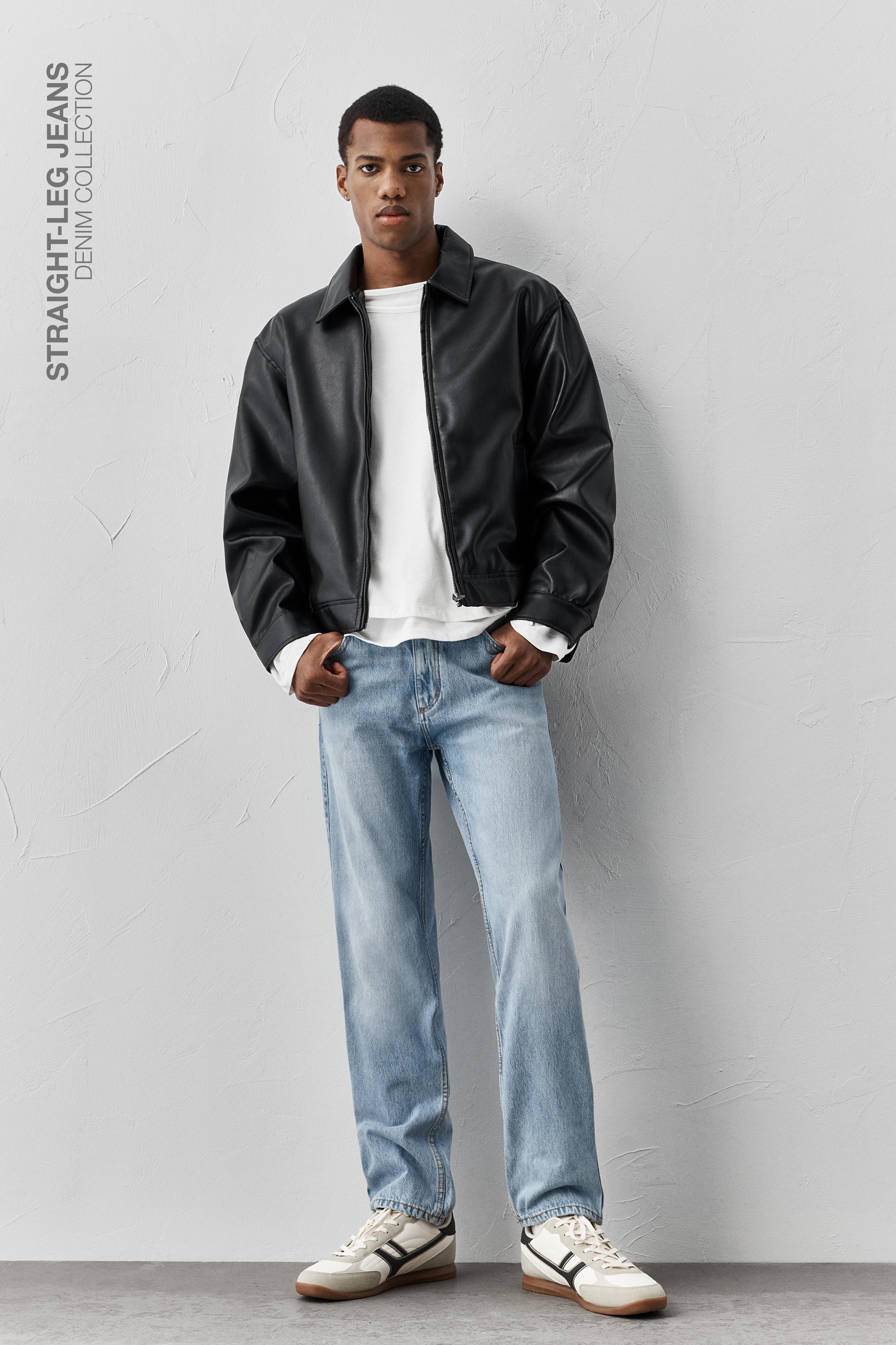 Straight-leg jeans — Pale indigo