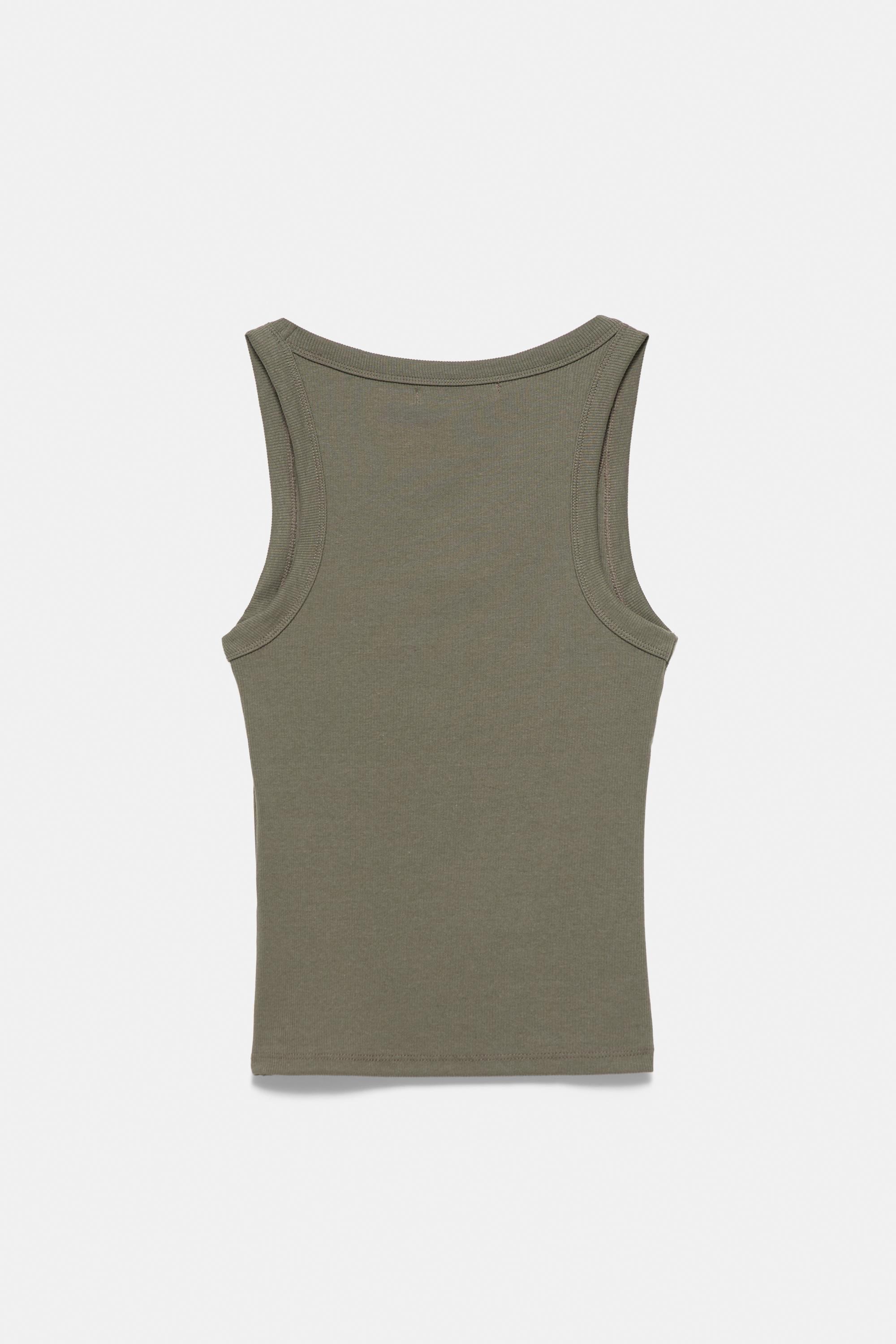 Basic tank top — Khaki