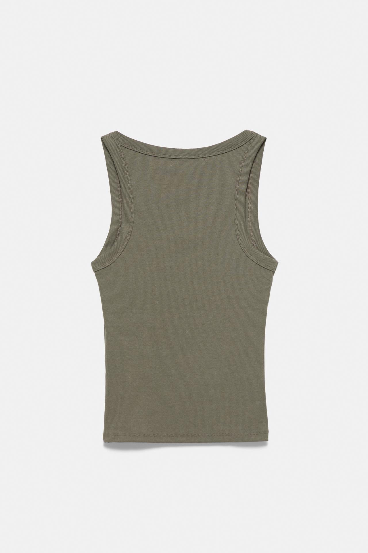 Basic tank top — Khaki