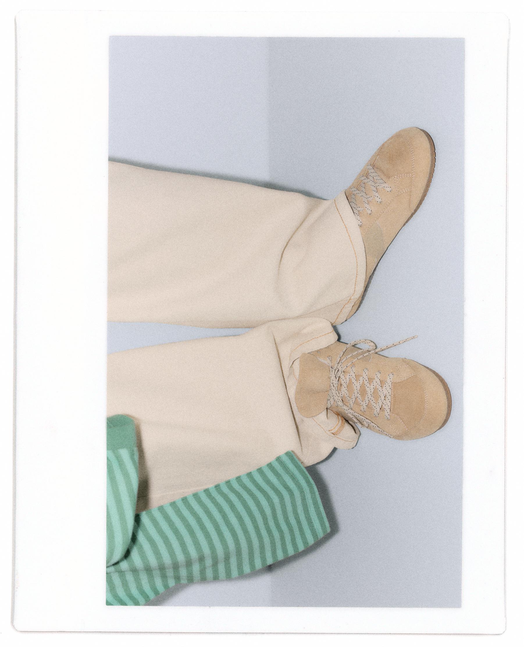 Slim fit trainers — Ecru