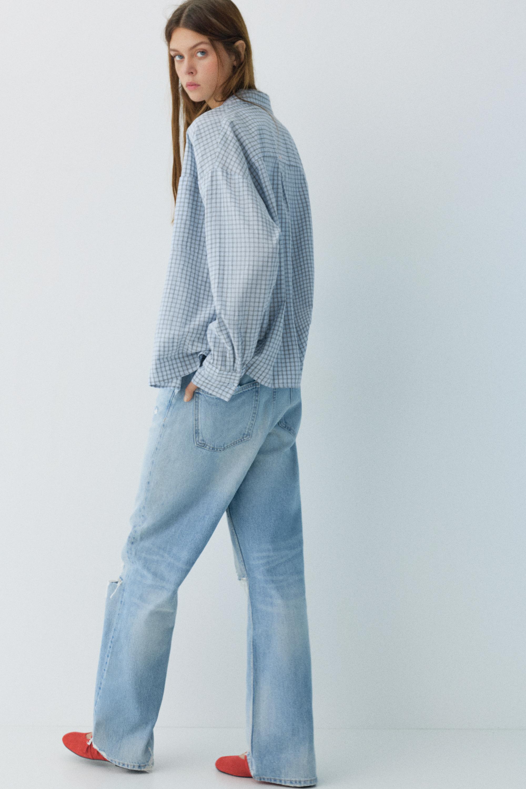 Kareli cepli gömlek - Görsel 13