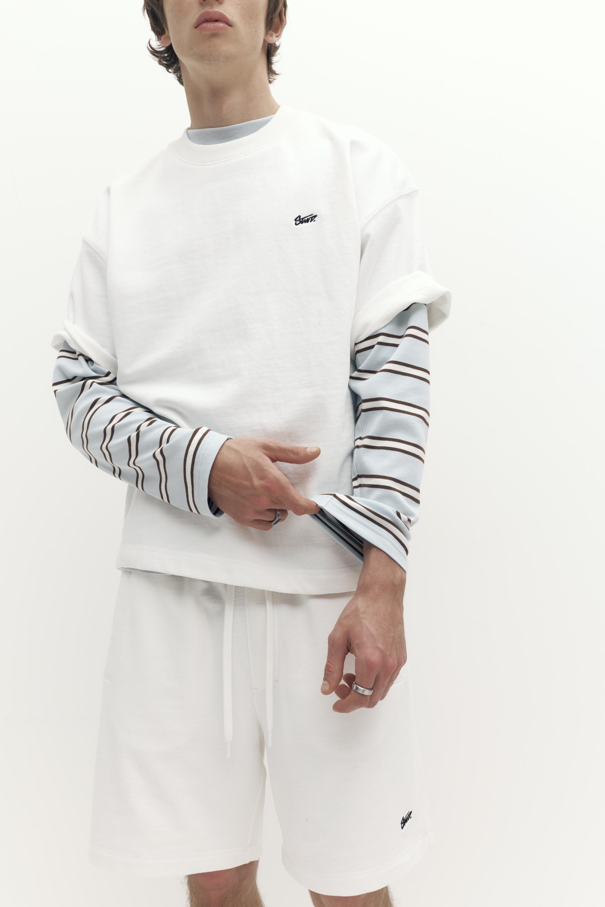 Logolu jogger bermuda şort - Görsel 17