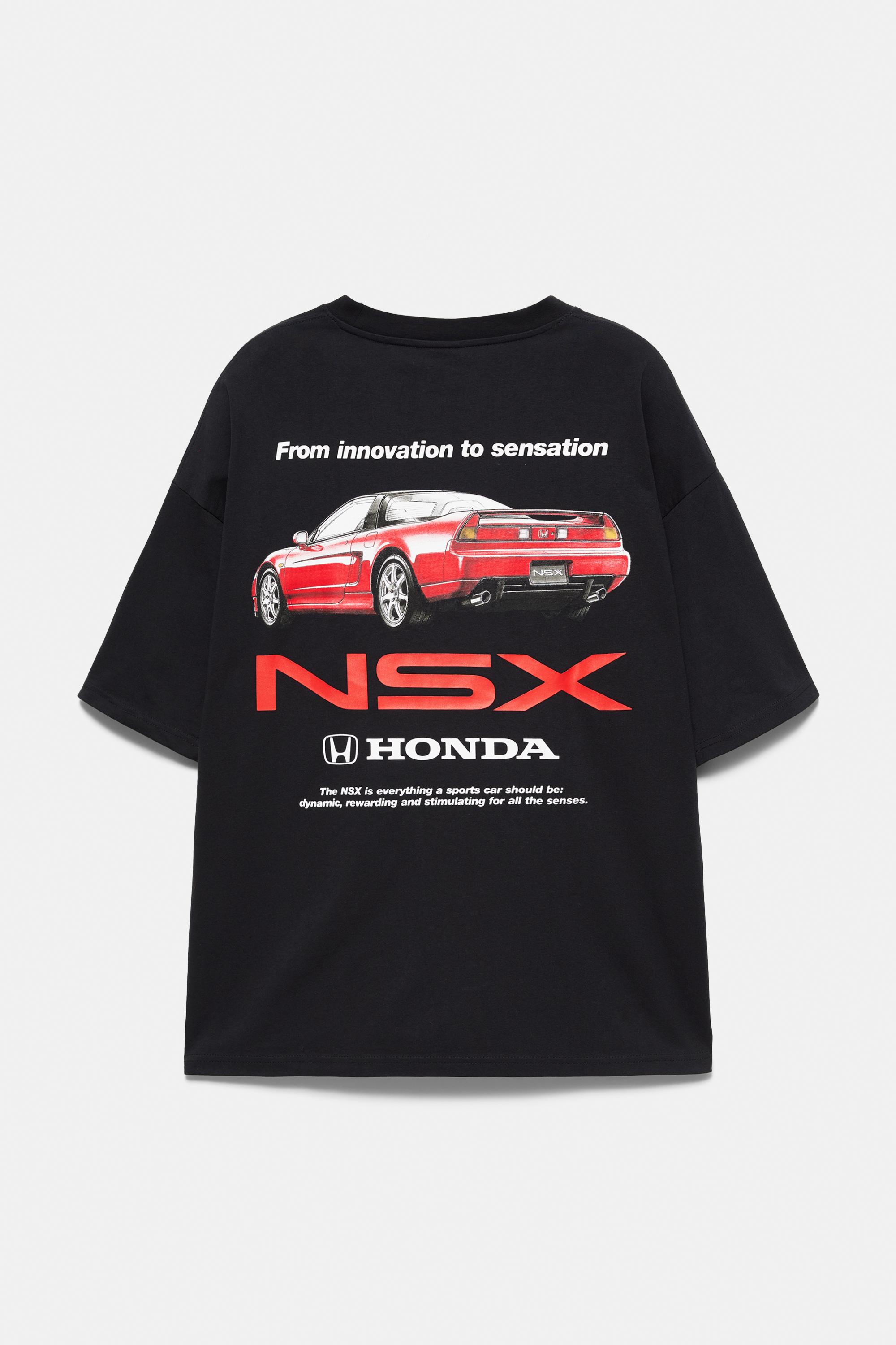 Relaxed fit Honda logo T-shirt — Black