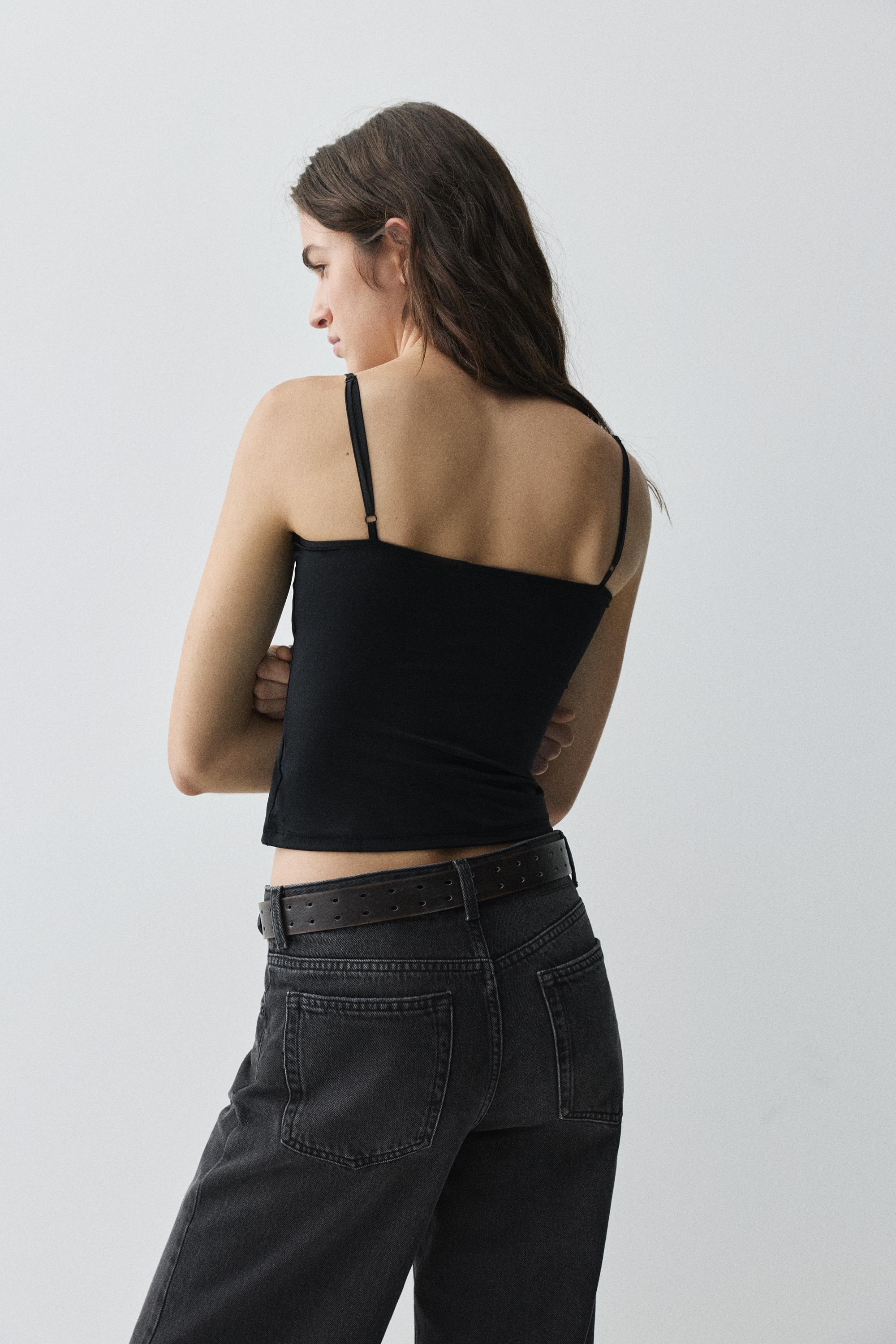 Basic top with adjustable straps — Black