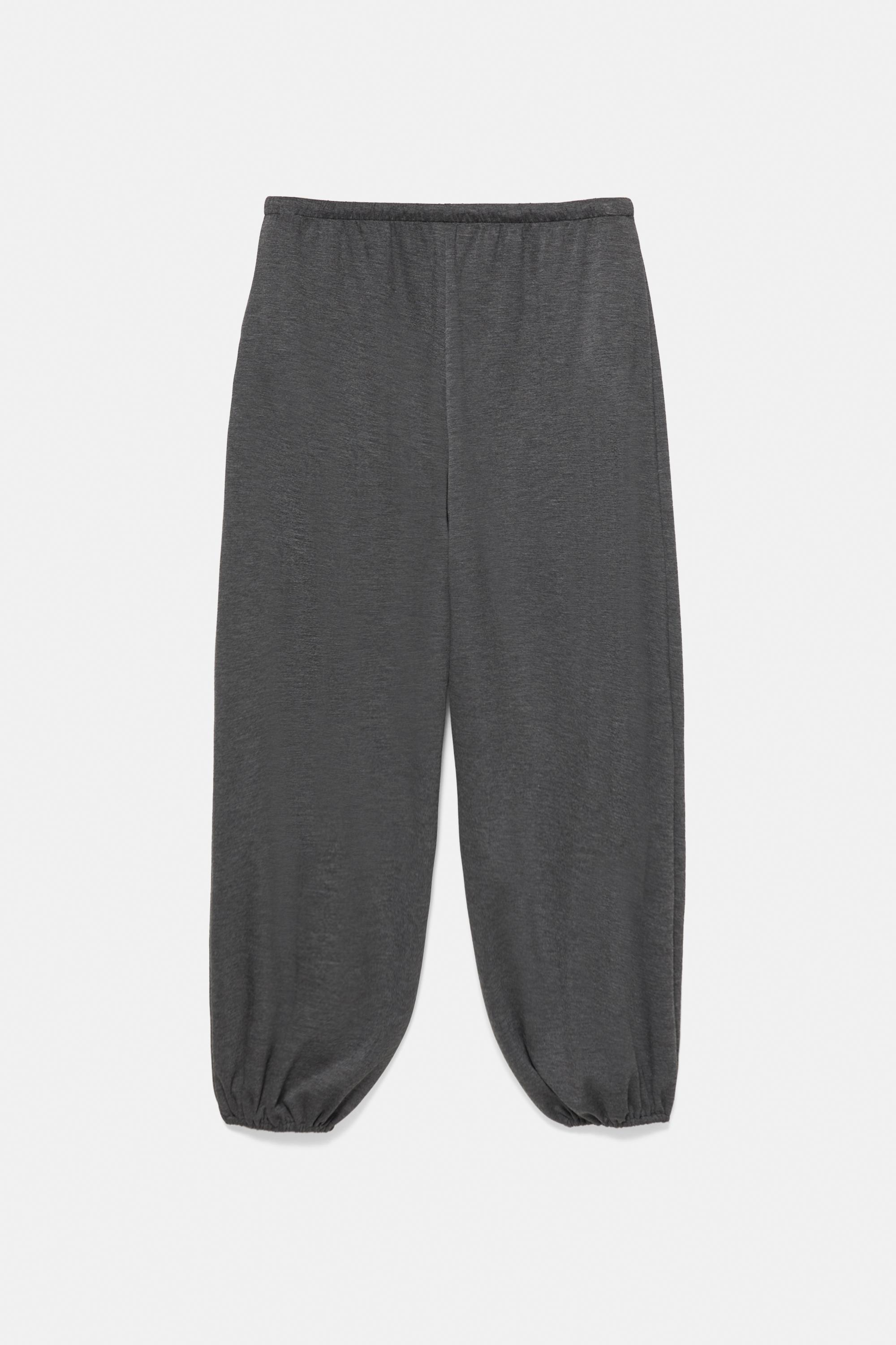Pull&Bear Akıcı şalvar pantolon görsel 8