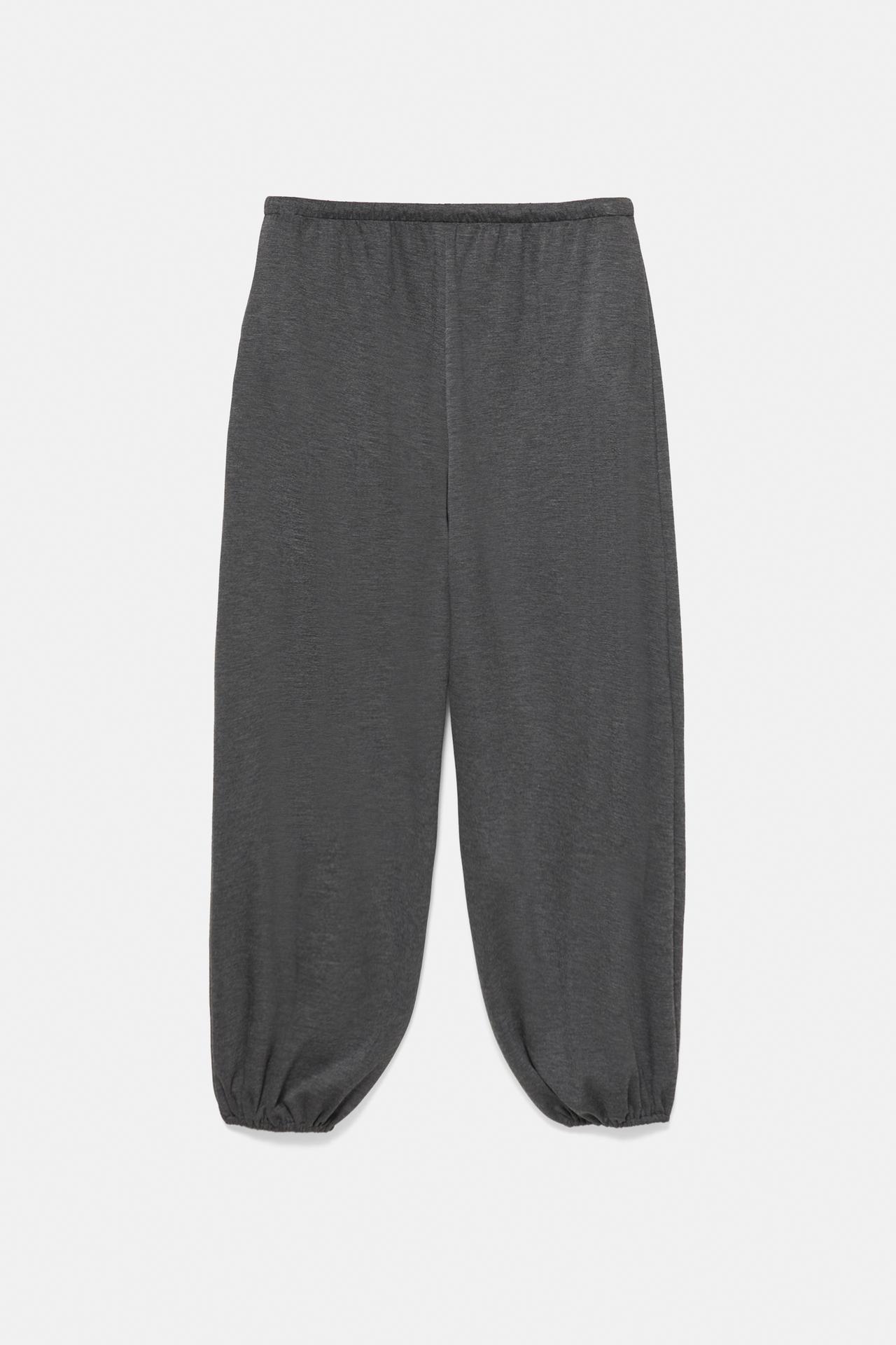 Fluid sarouel trousers — Anthracite grey