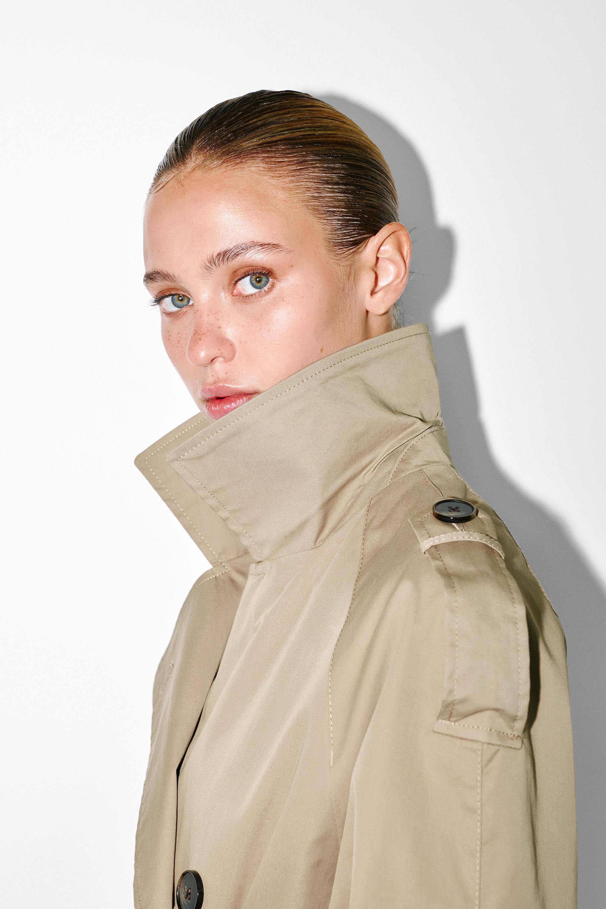 Kemerli uzun trençkot - Görsel 43