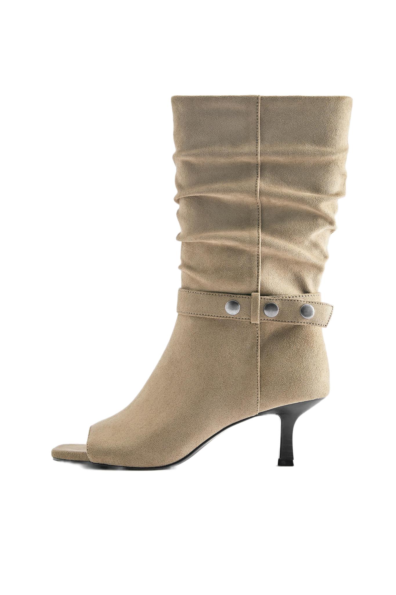 high-heel ankle boots — Brown