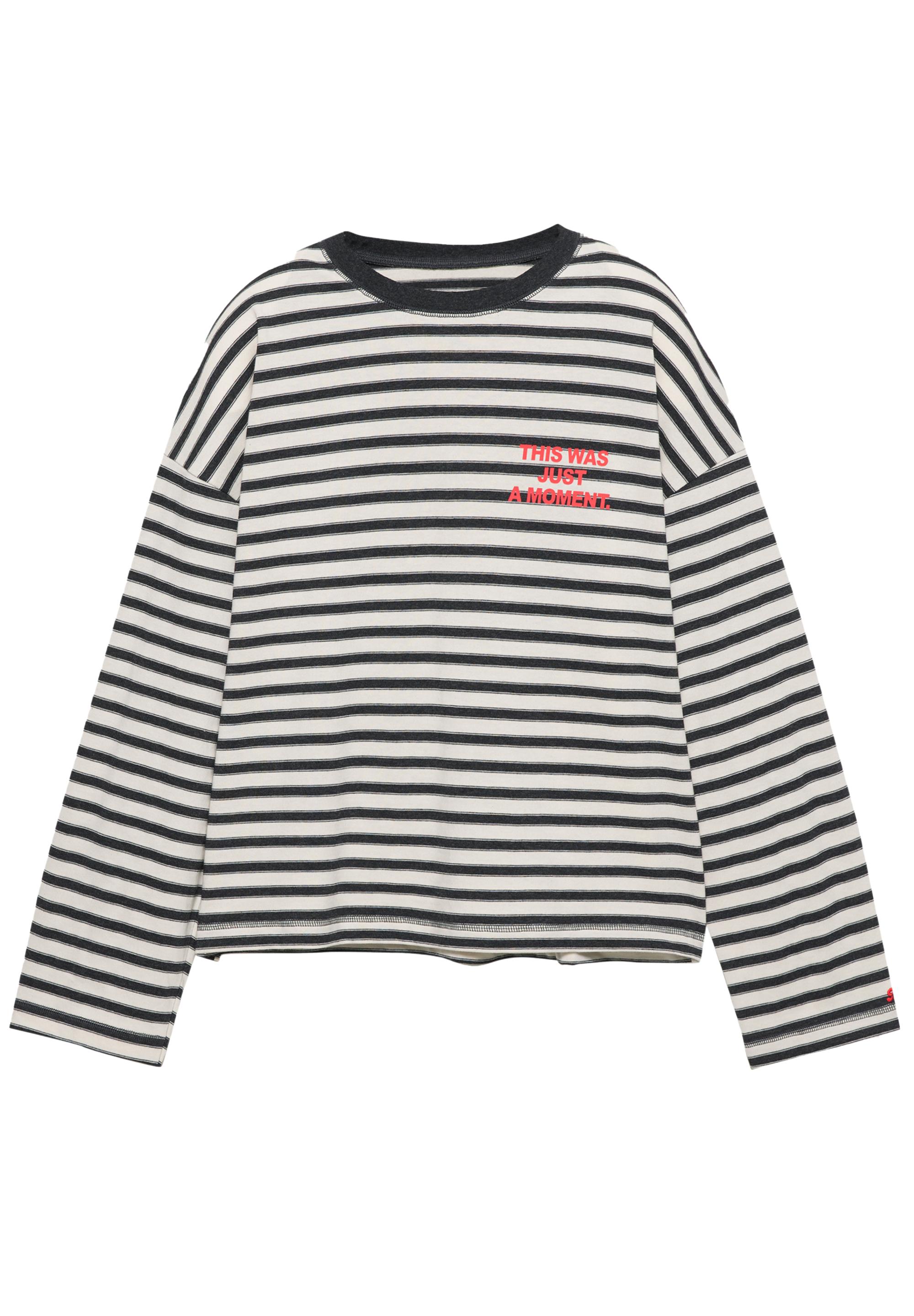 Striped T-shirt with text — Ice